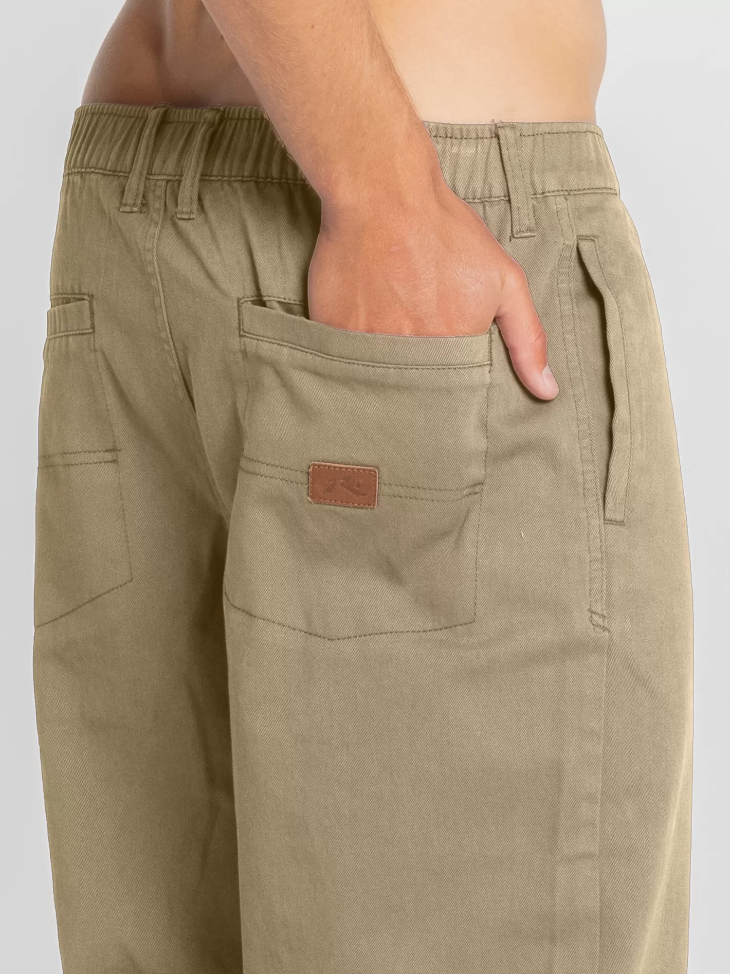 Hombre Rusty Pantalon Elastico De Corte Holgado Para Nino Grande