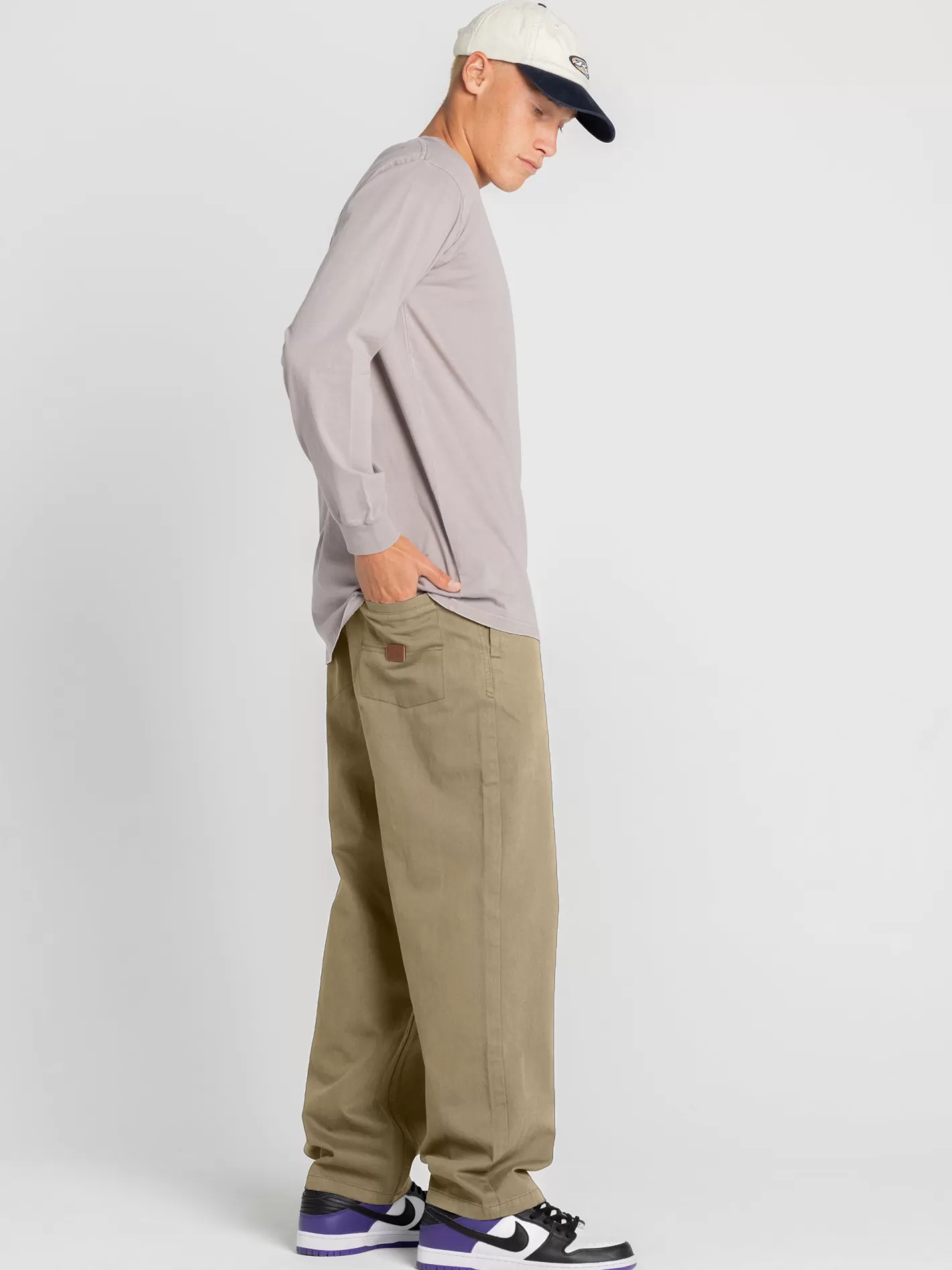 Hombre Rusty Pantalon Elastico De Corte Holgado Para Nino Grande
