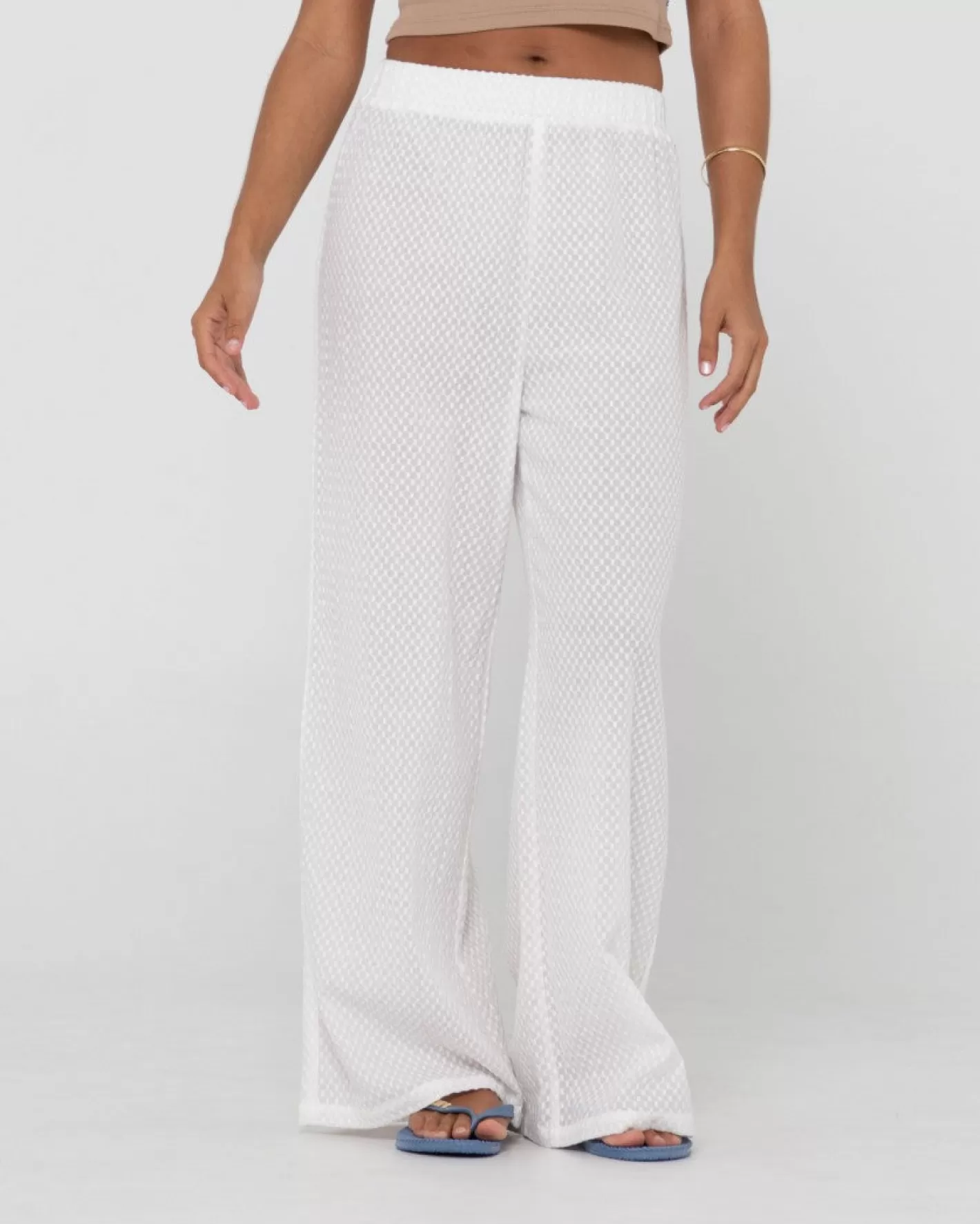 Mujer Rusty Pantalon Isabelle De Corte Relajado Y Talle Alto