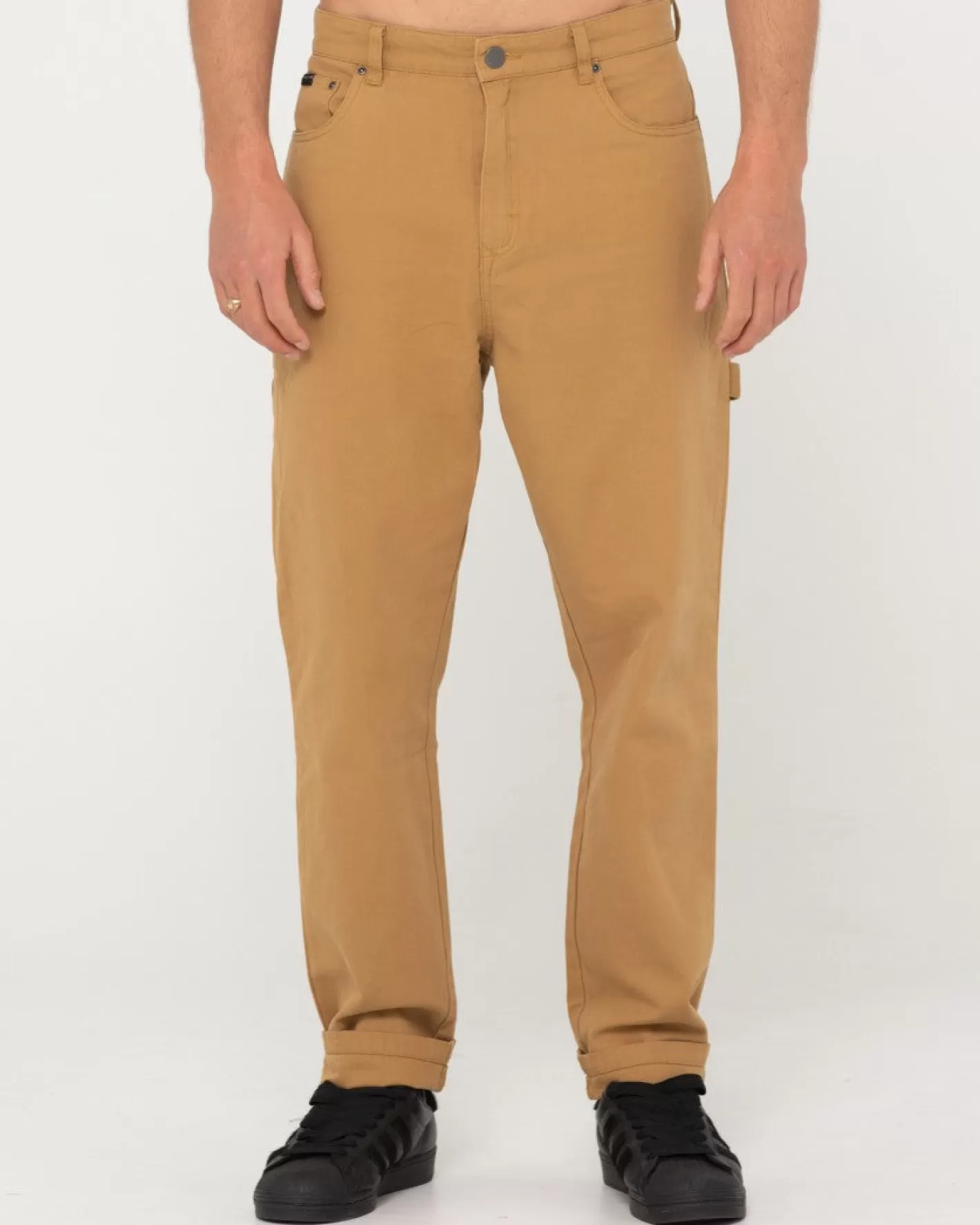 Hombre Rusty Pantalon Peto De Corte Recto Con 5 Bolsillos