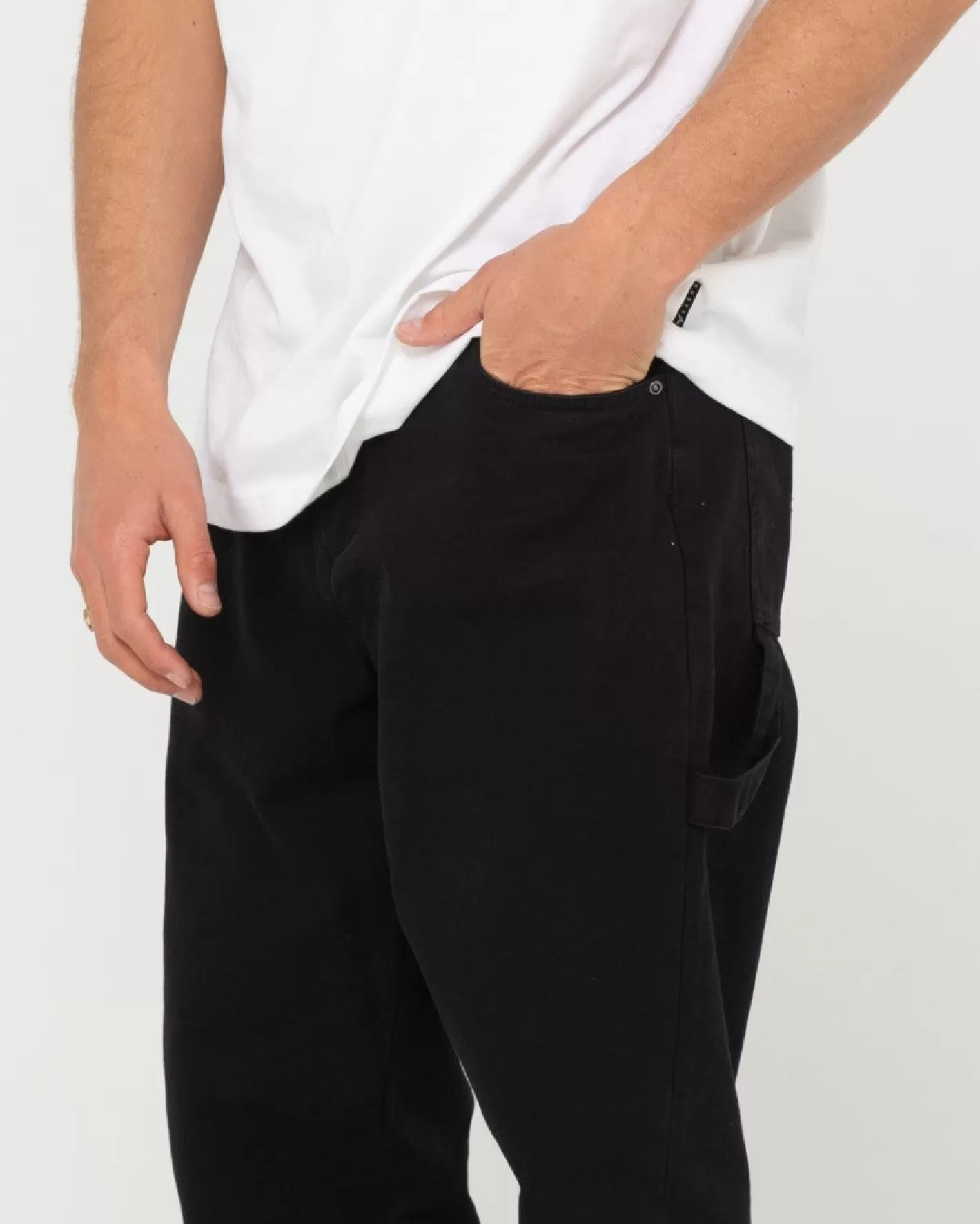 Hombre Rusty Pantalon Peto De Corte Recto Con 5 Bolsillos
