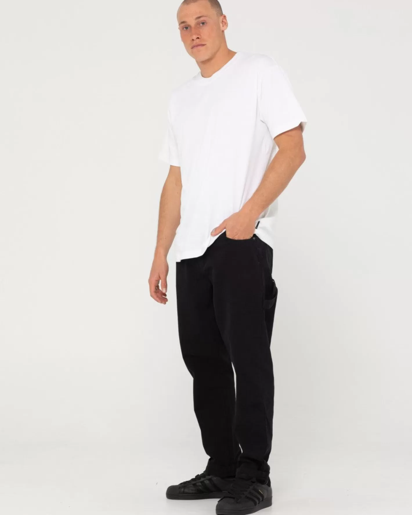 Hombre Rusty Pantalon Peto De Corte Recto Con 5 Bolsillos