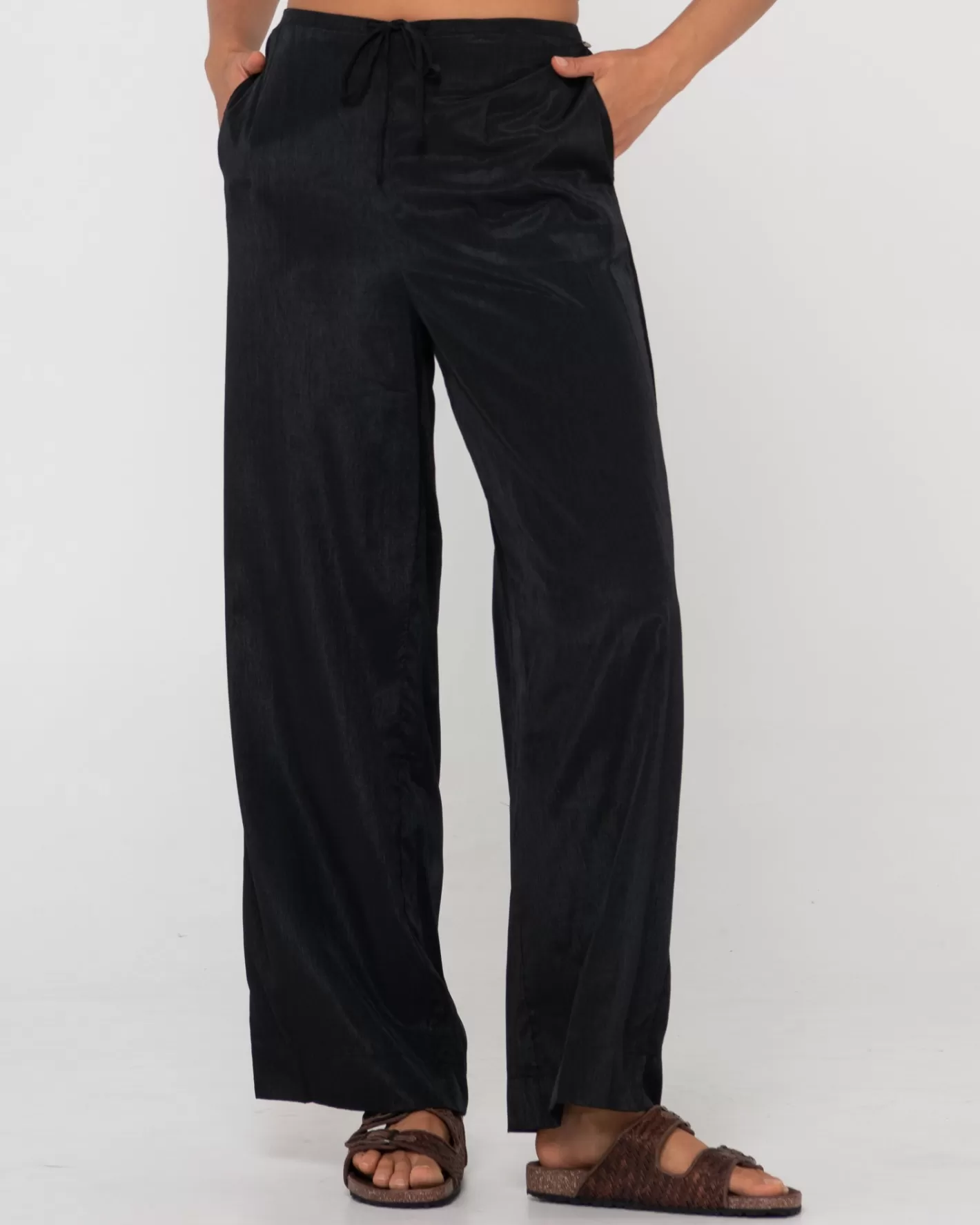 Mujer Rusty Pantalon Porter De Talle Alto Y Ajuste Relajado