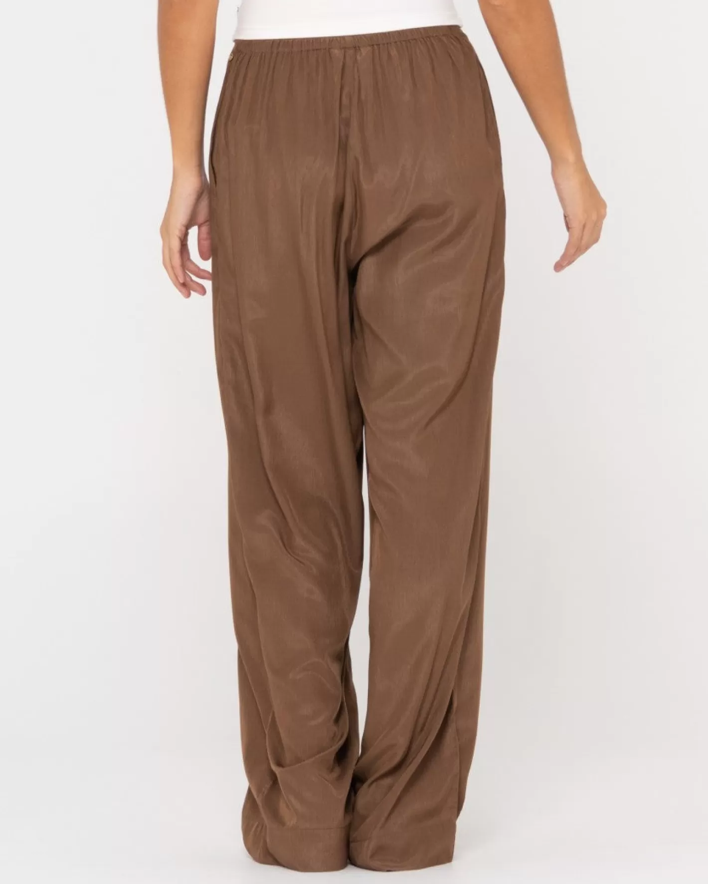 Mujer Rusty Pantalon Porter De Talle Alto Y Ajuste Relajado
