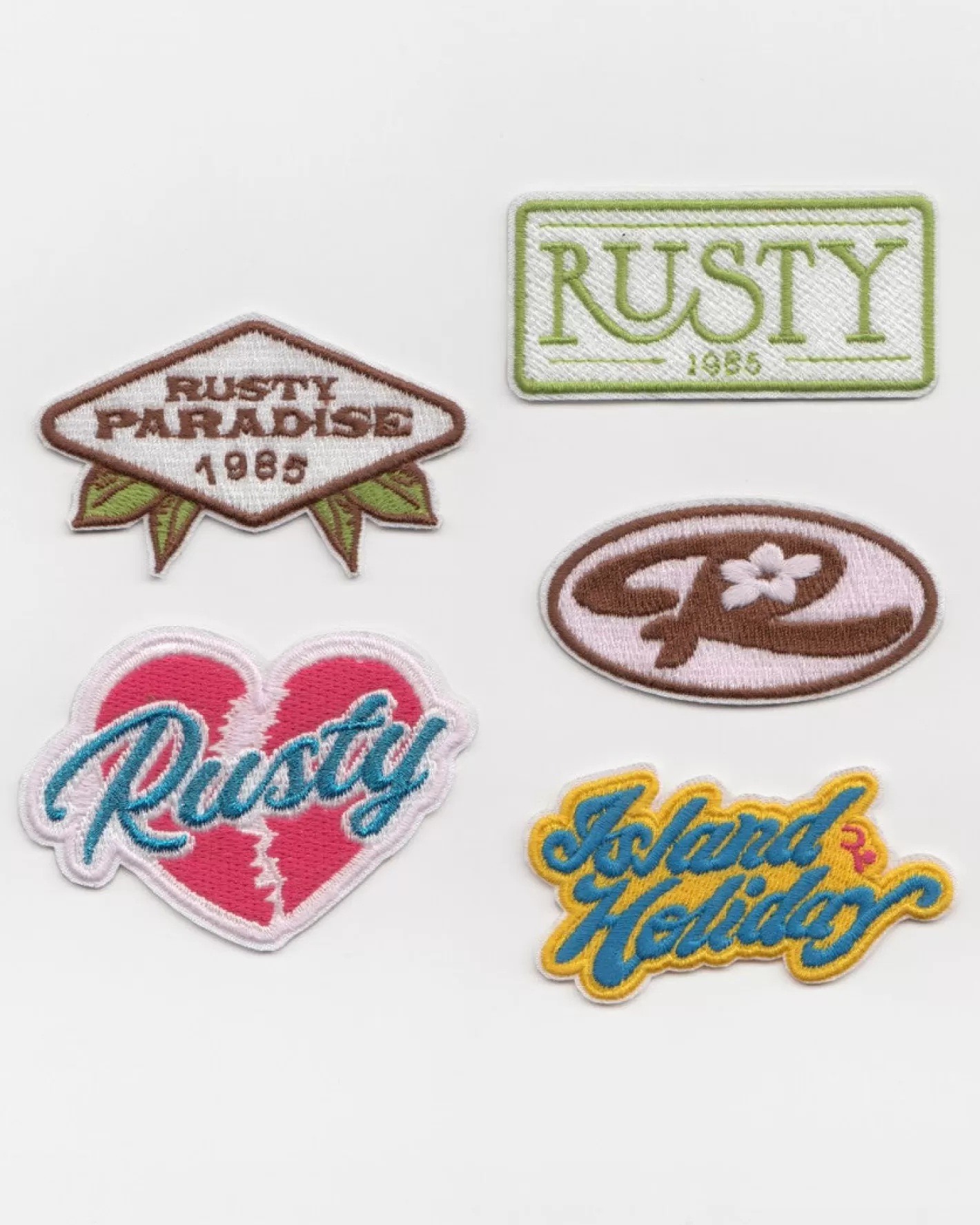 Hombre Rusty Paquete De Parches Bordados Termoadhesivos