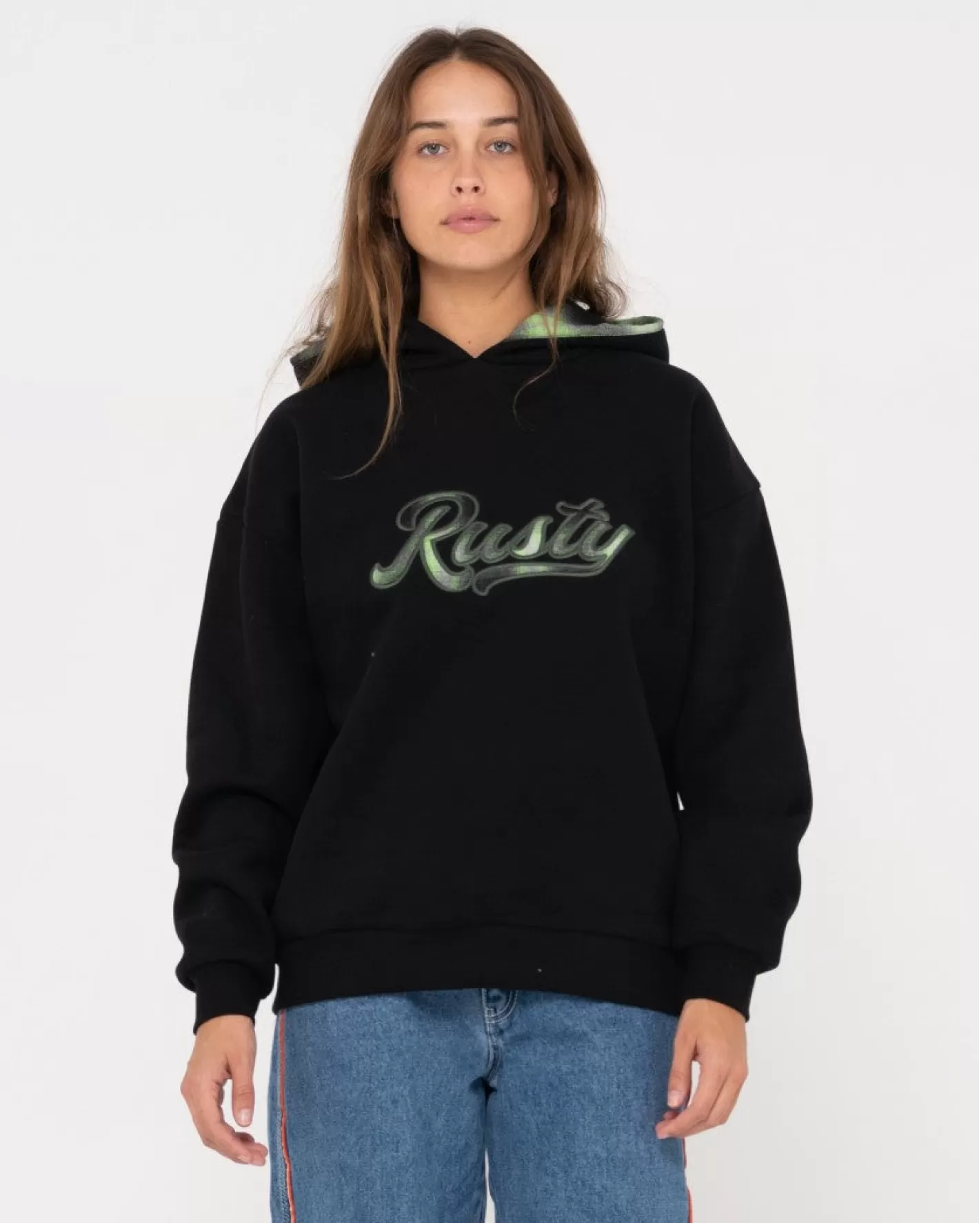 Mujer Rusty Polar Extragrande Con Capucha Country Club