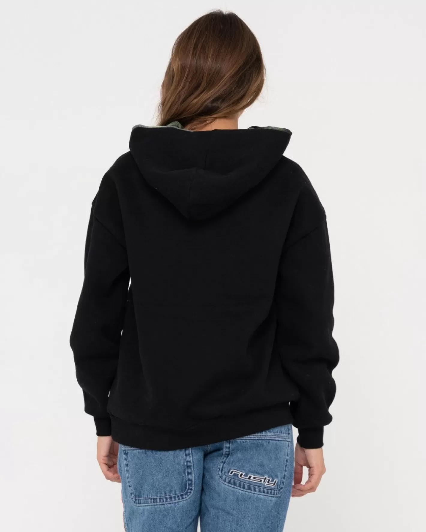 Mujer Rusty Polar Extragrande Con Capucha Country Club