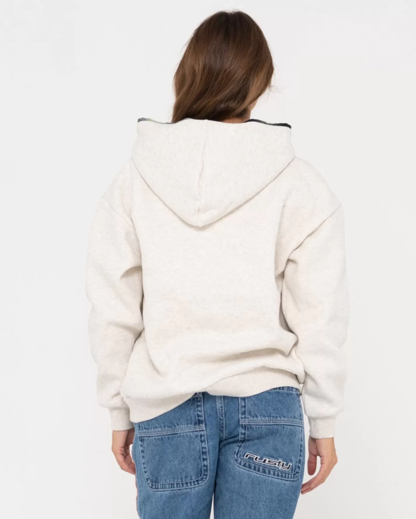 Mujer Rusty Polar Extragrande Con Capucha Country Club