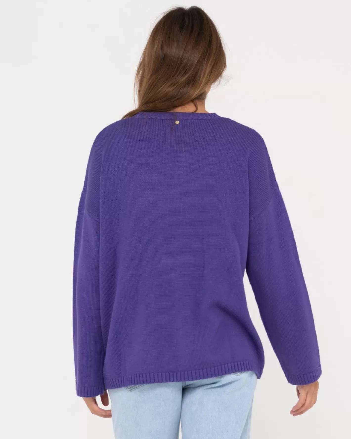 Mujer Rusty Punto Rider Relajado Con Cuello Redondo