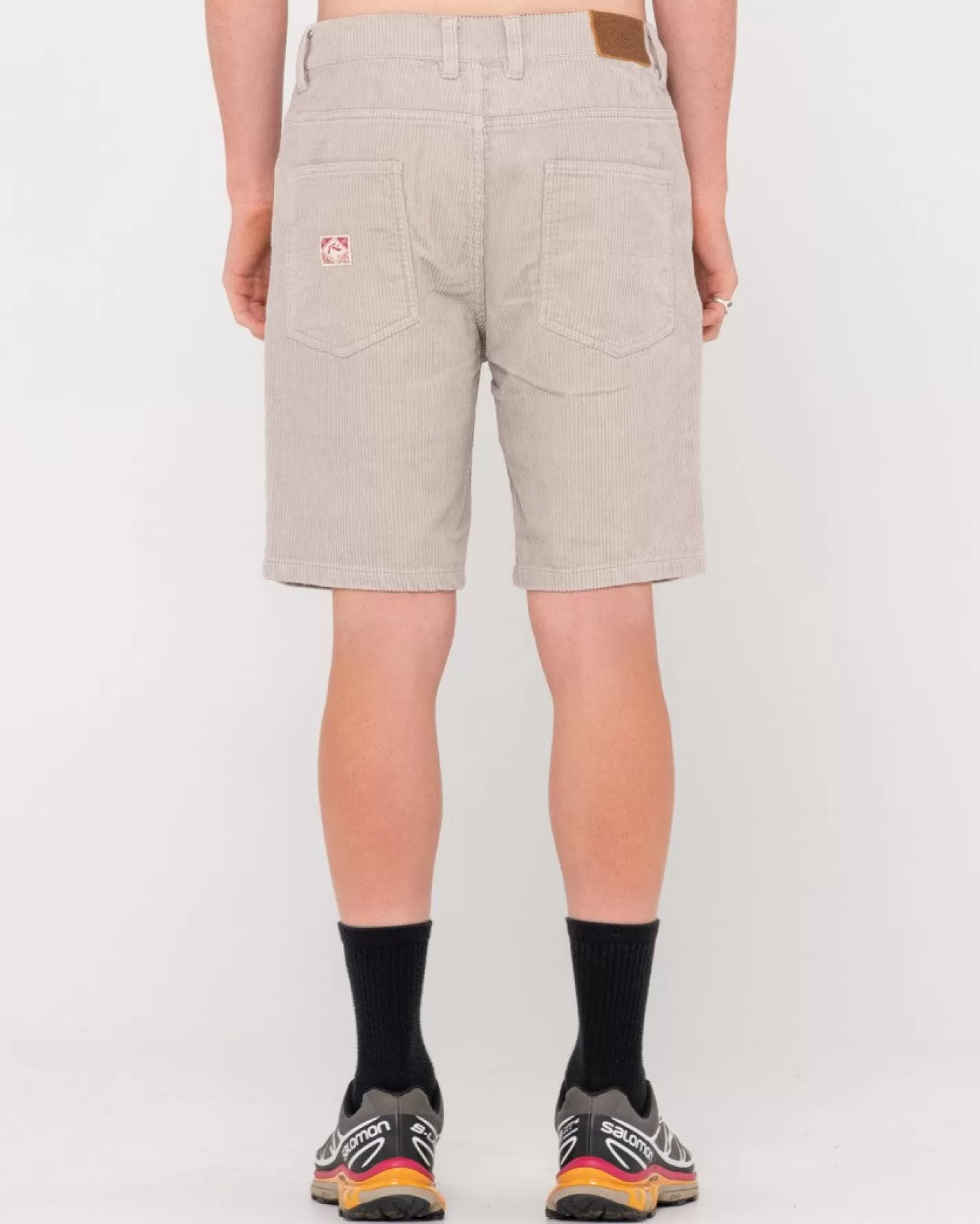 Hombre Rusty Rifts Pantalon Corto De Pana Con Lavado Vintage Y 5 Bolsillos
