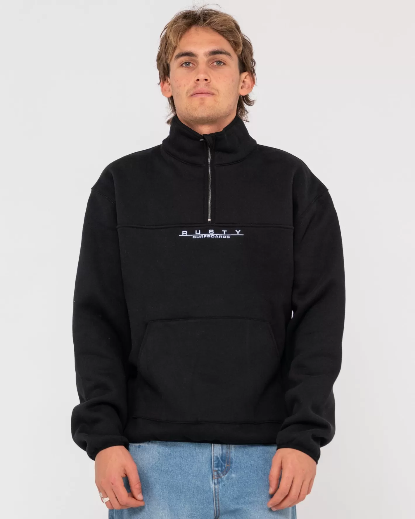 Hombre Rusty Rs Super Polar Relajado Con Cremallera 1/4