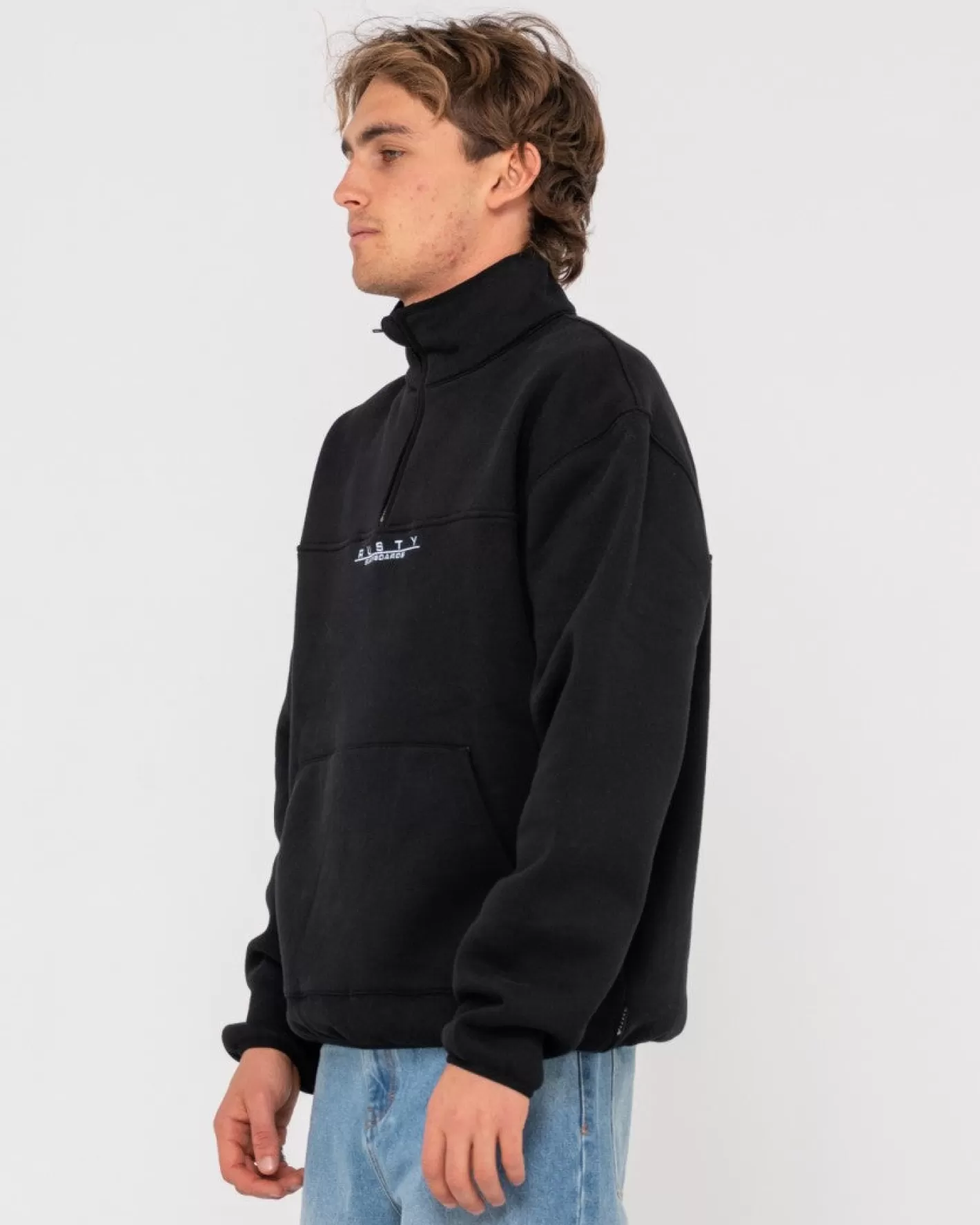 Hombre Rusty Rs Super Polar Relajado Con Cremallera 1/4