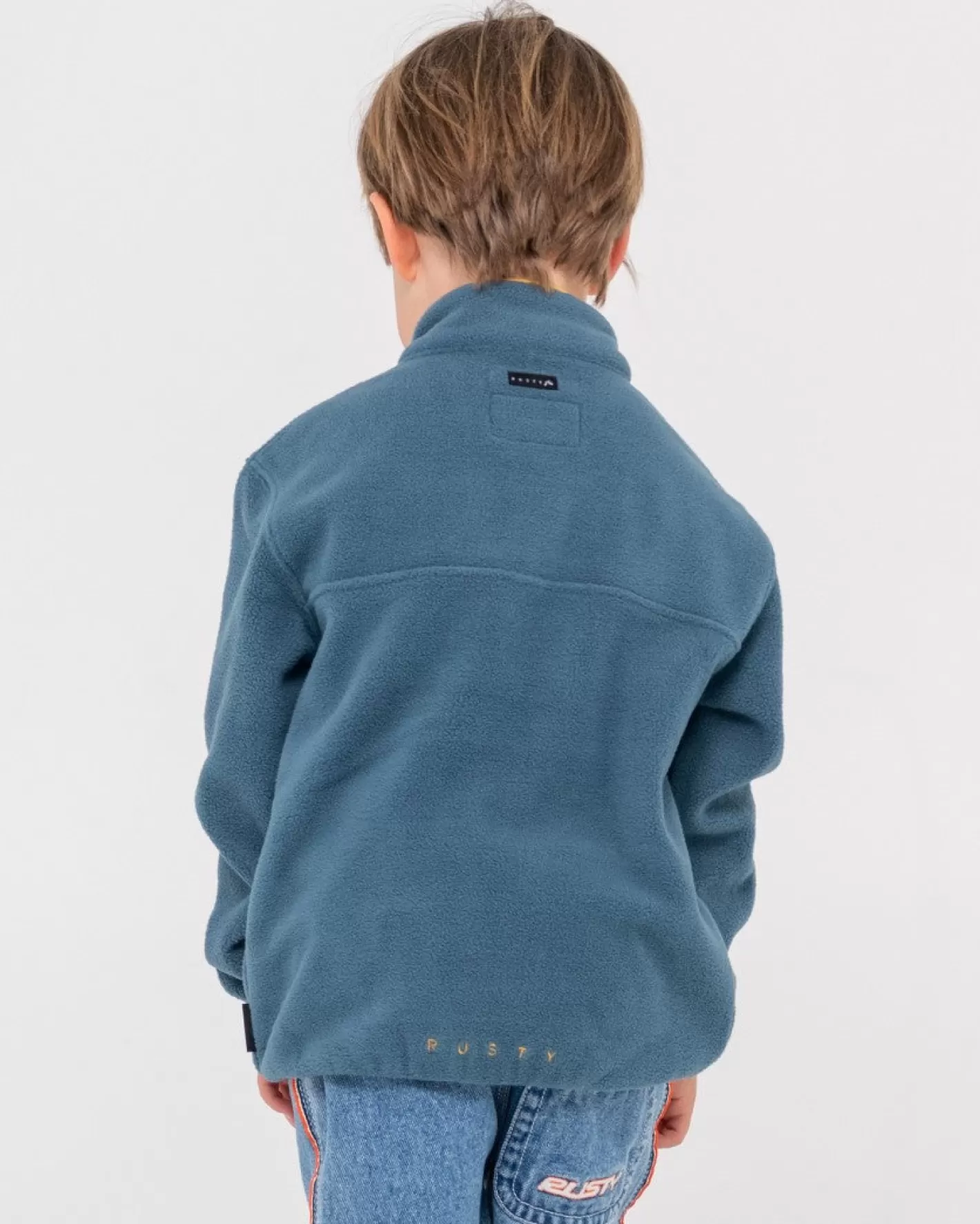 Niños Rusty Runts Polarizados De Forro Polar Con Cremallera De 1/4