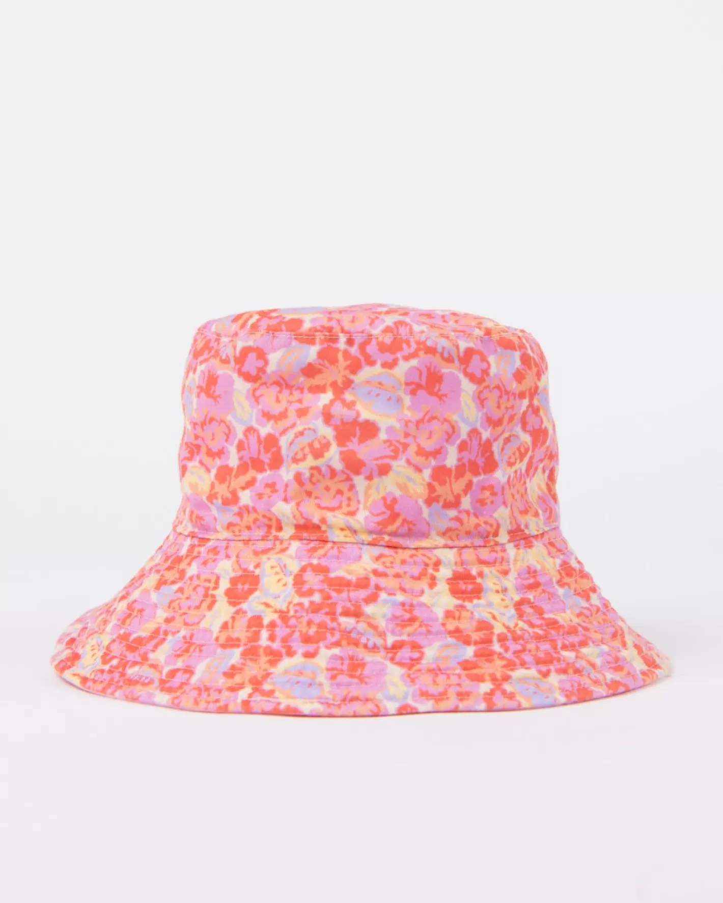 Mujer Rusty Sombrero De Pescador Estampado Reversible Vacay Time