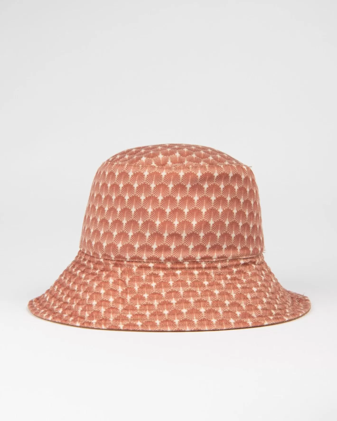 Mujer Rusty Sombrero De Pescador Estampado Reversible Vacay Time