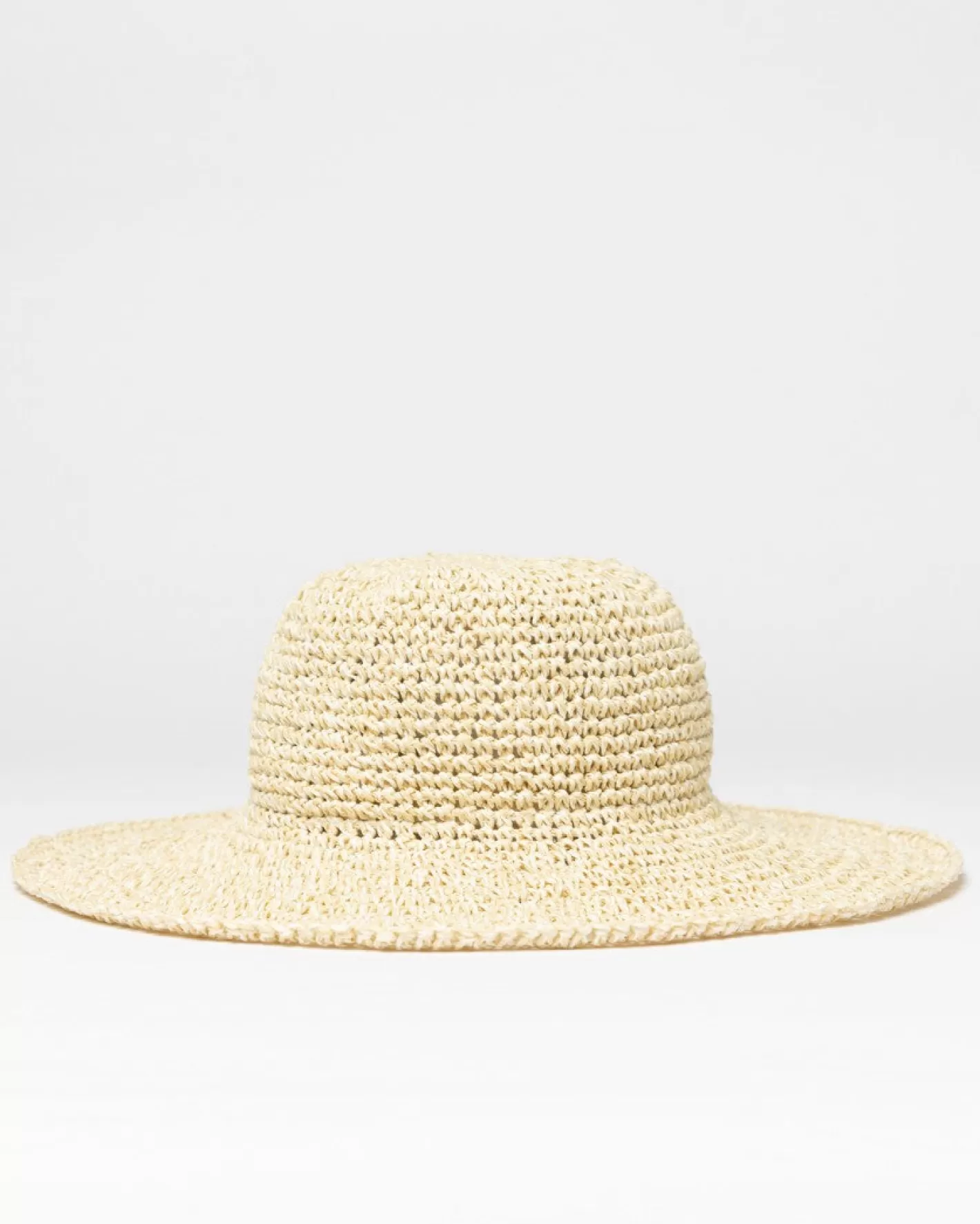 Mujer Rusty Sombrero De Playa De Paja De Ala Ancha Romance