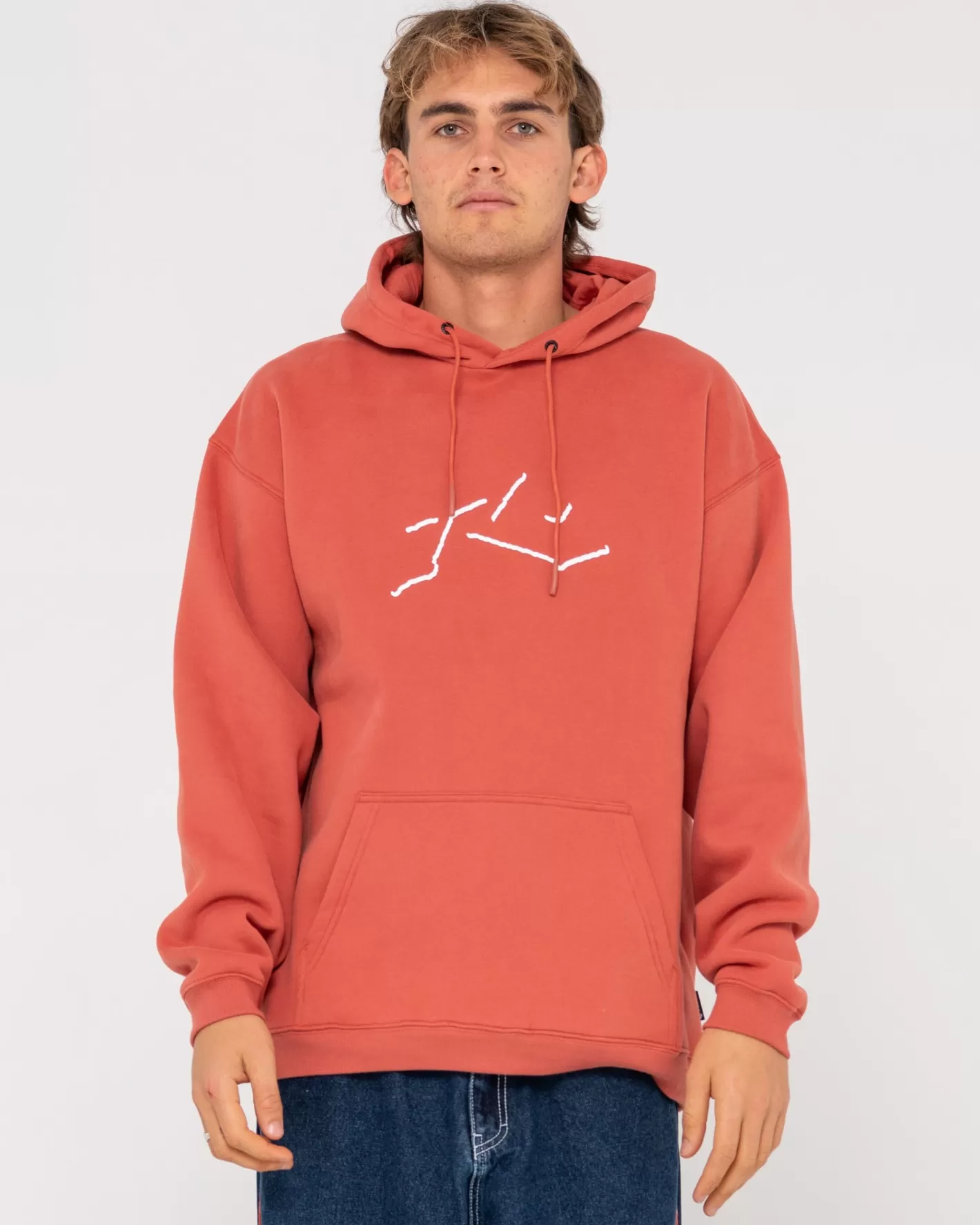 Hombre Rusty Sudadera Con Capucha De Polar Super Relajada Shadow R