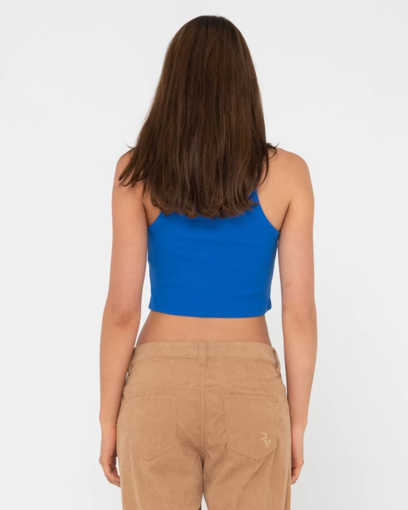 Mujer Rusty Tanque Racer Acanalado Pit Stop