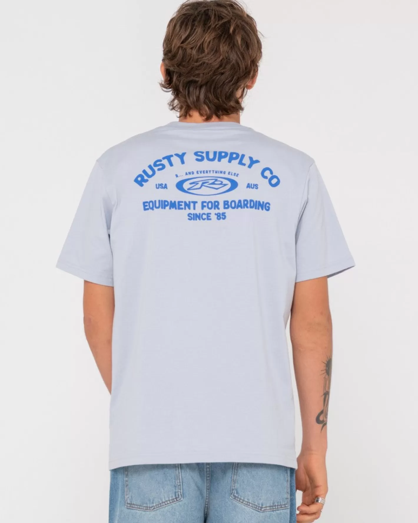 Hombre Rusty Todo Camiseta Grafica De Manga Corta