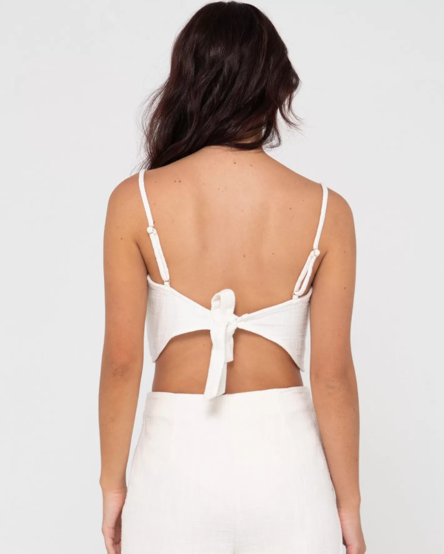 Mujer Rusty Top Camisola Con Lazo En La Espalda Radiate