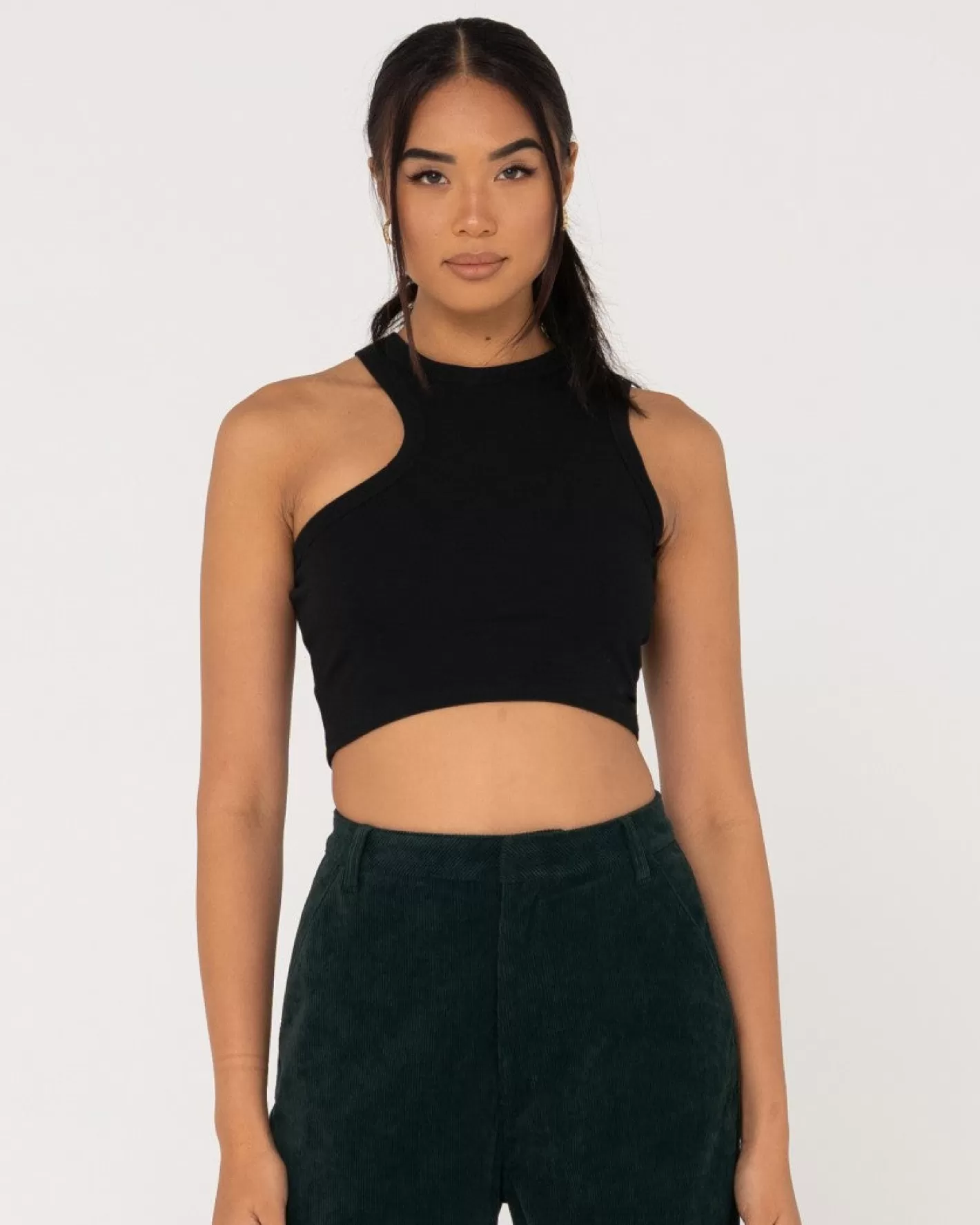 Mujer Rusty Top Corto Con Abertura Vicky