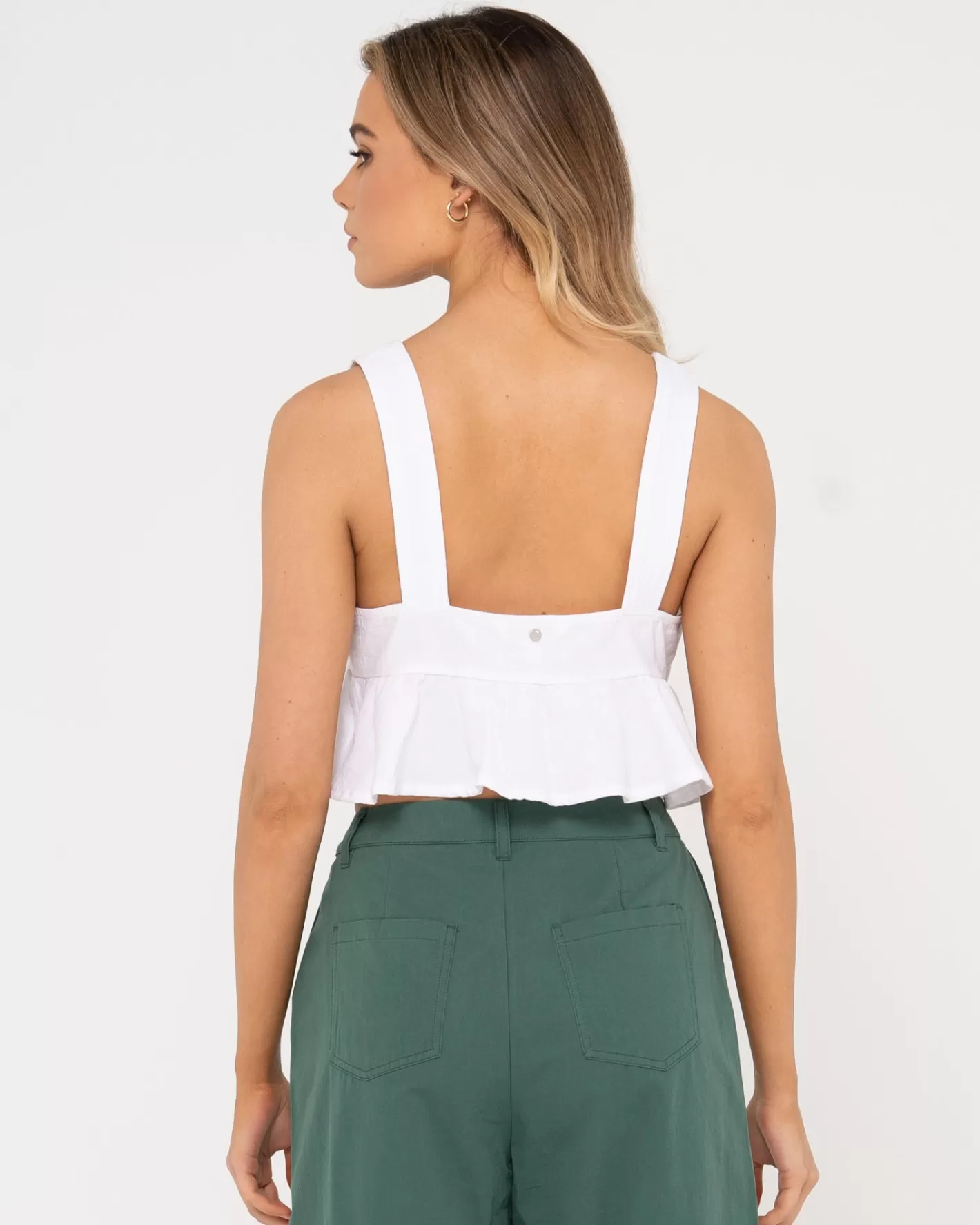 Mujer Rusty Top Corto Con Botones Matilda