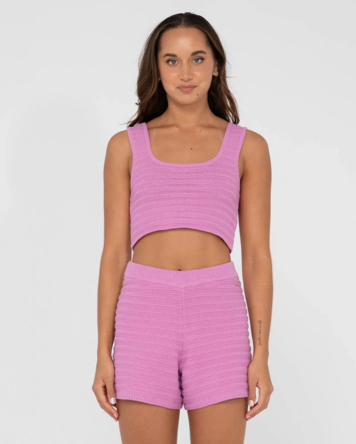 Mujer Rusty Top Corto De Punto Elba