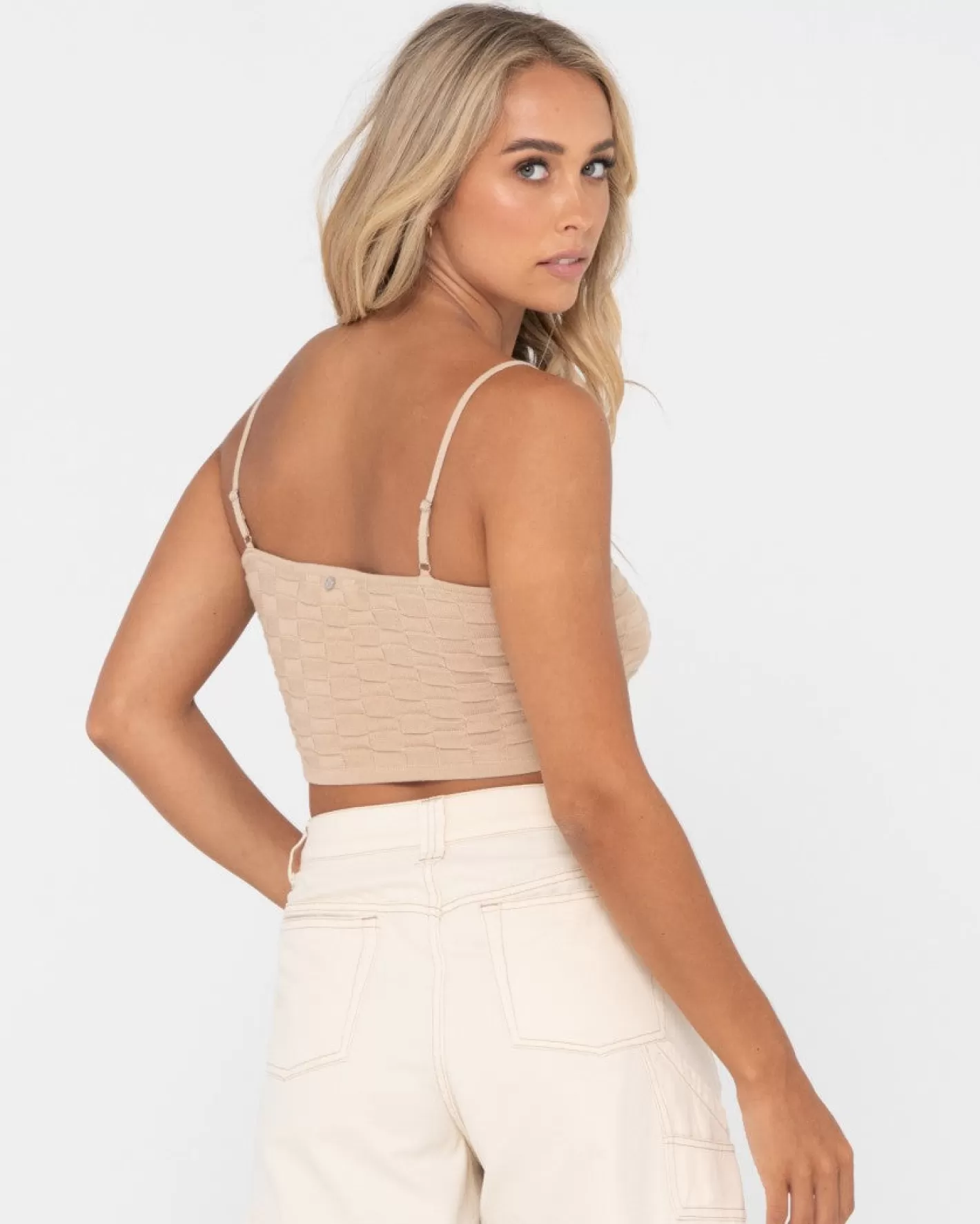 Mujer Rusty Top Corto De Punto Jai