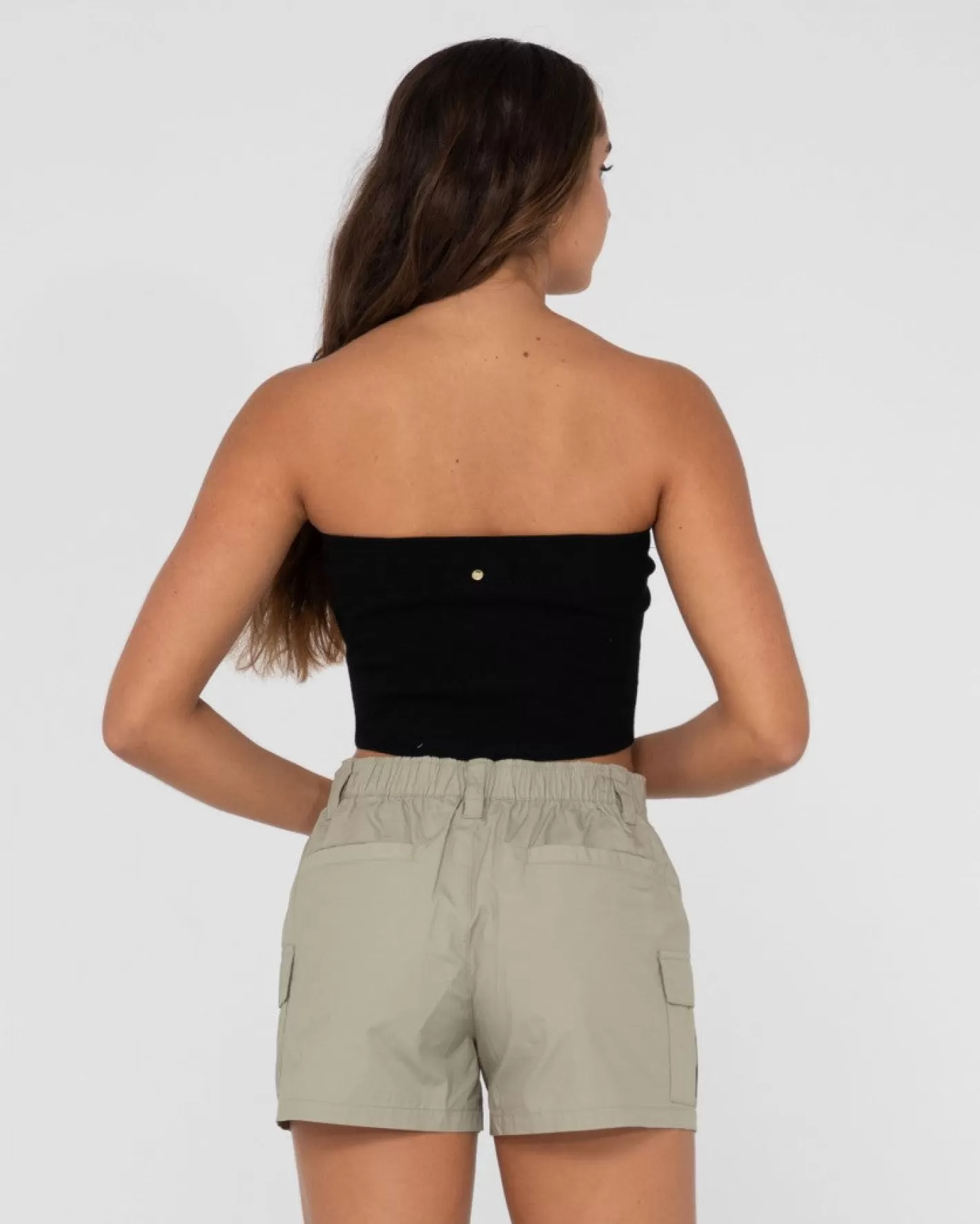 Mujer Rusty Top Corto De Punto Sin Tirantes Amelia