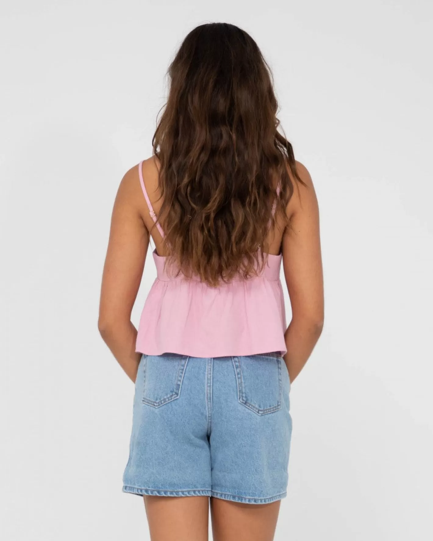 Mujer Rusty Top Corto De Tirantes Con Cuello En V Felicity
