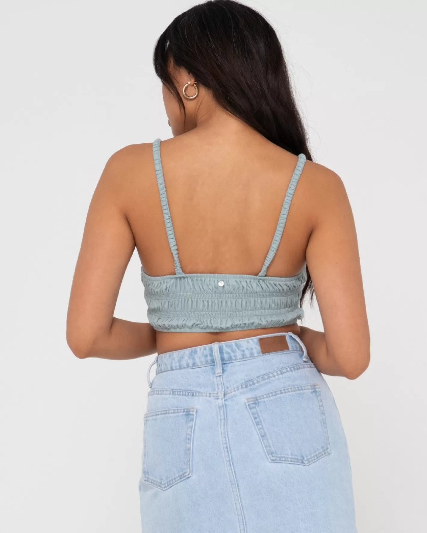 Mujer Rusty Top Corto Fruncido Danielle