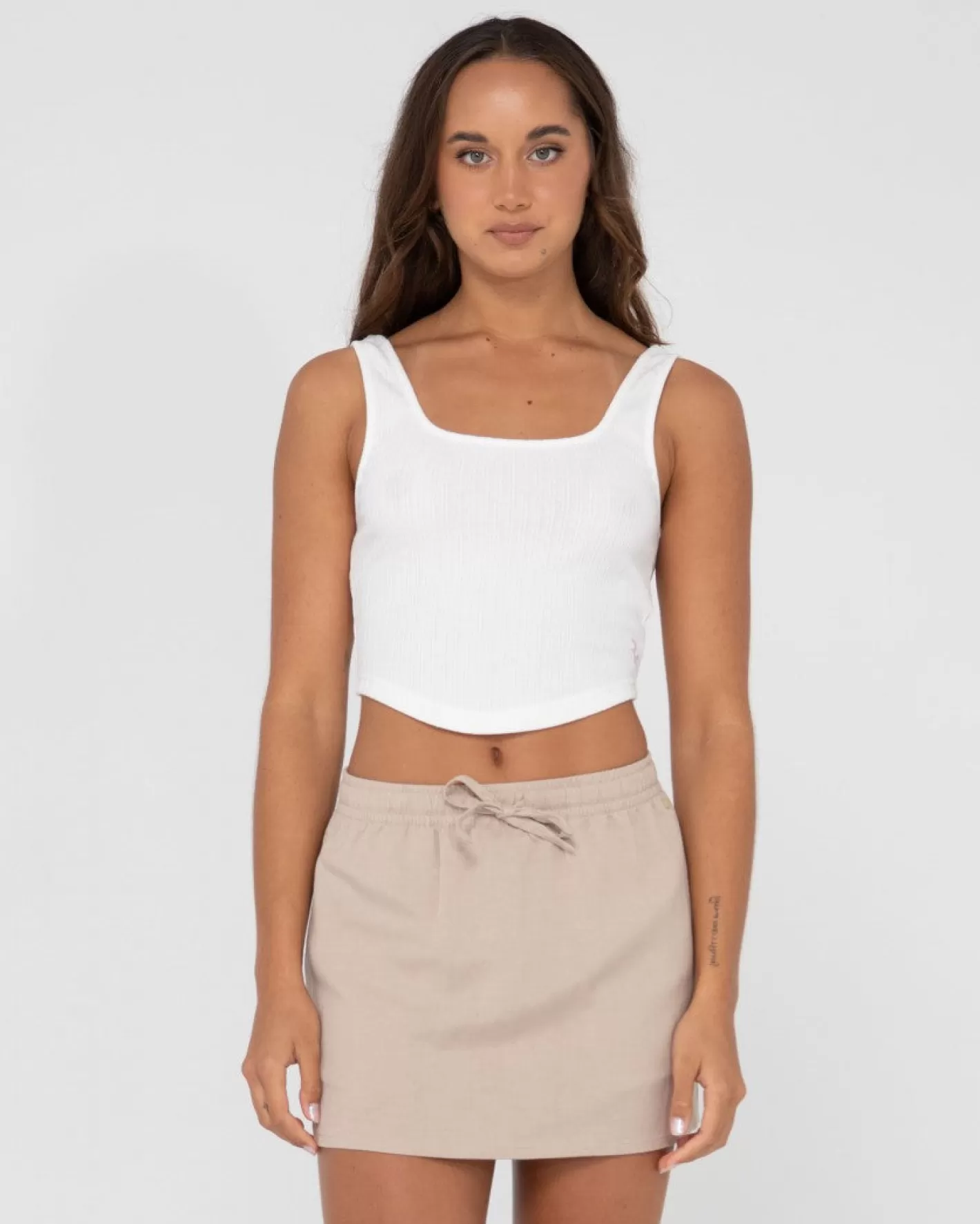 Mujer Rusty Top Corto Sin Mangas Scarlett