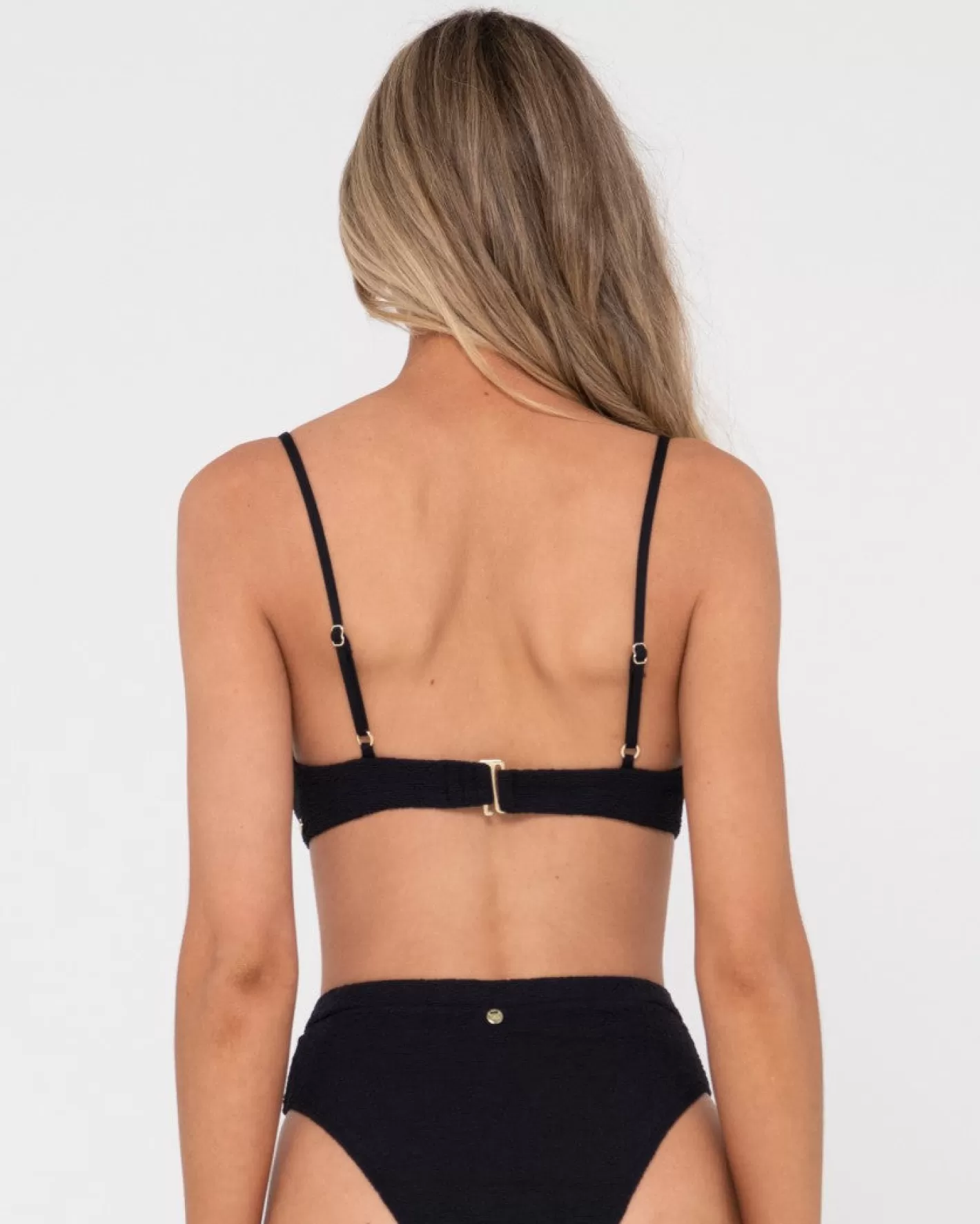 Mujer Rusty Top De Bikini Balconette Con Textura De Sandalo