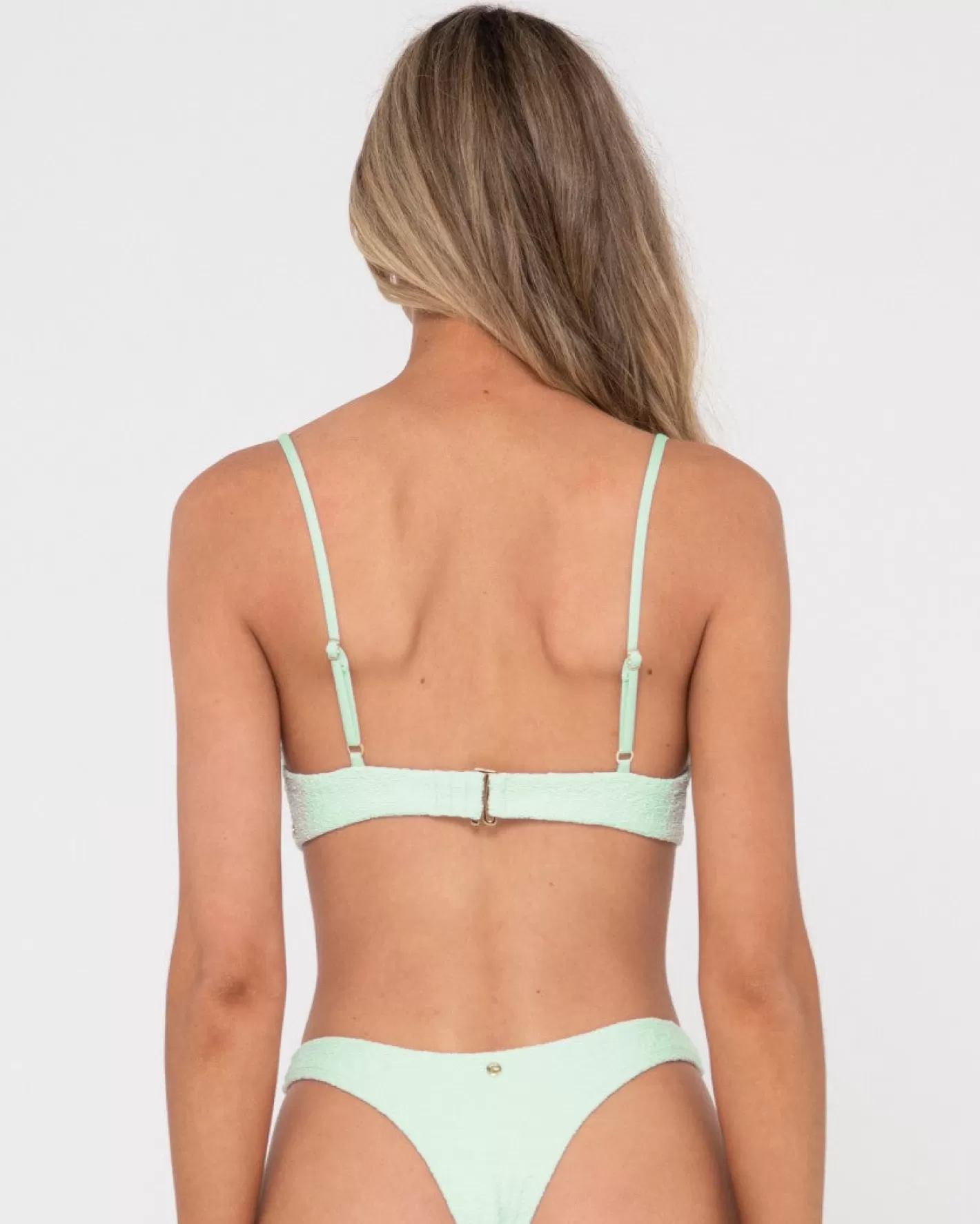 Mujer Rusty Top De Bikini Balconette Con Textura De Sandalo