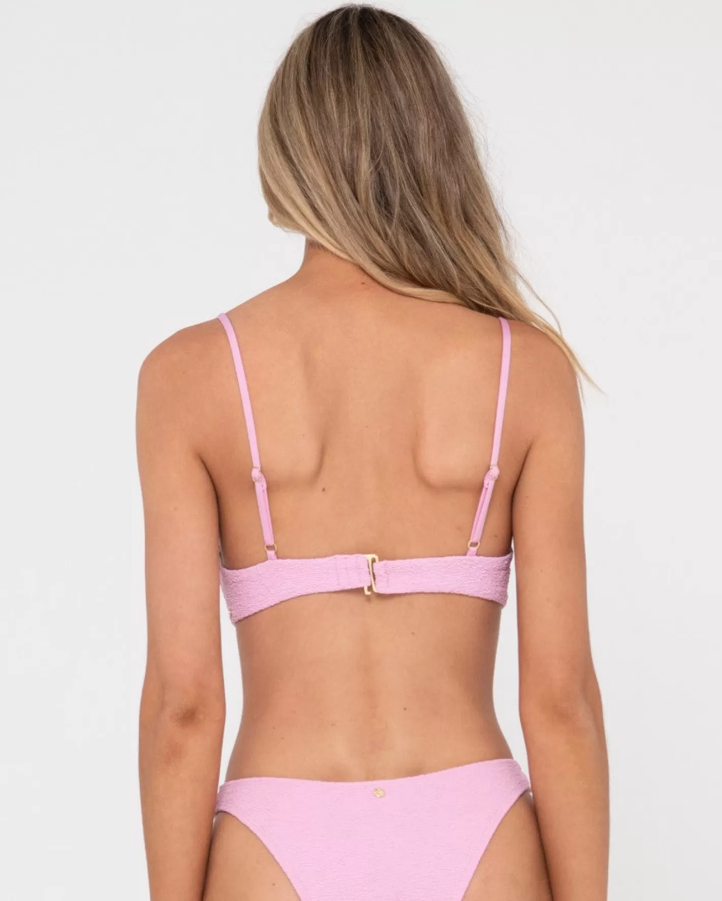 Mujer Rusty Top De Bikini Balconette Con Textura De Sandalo