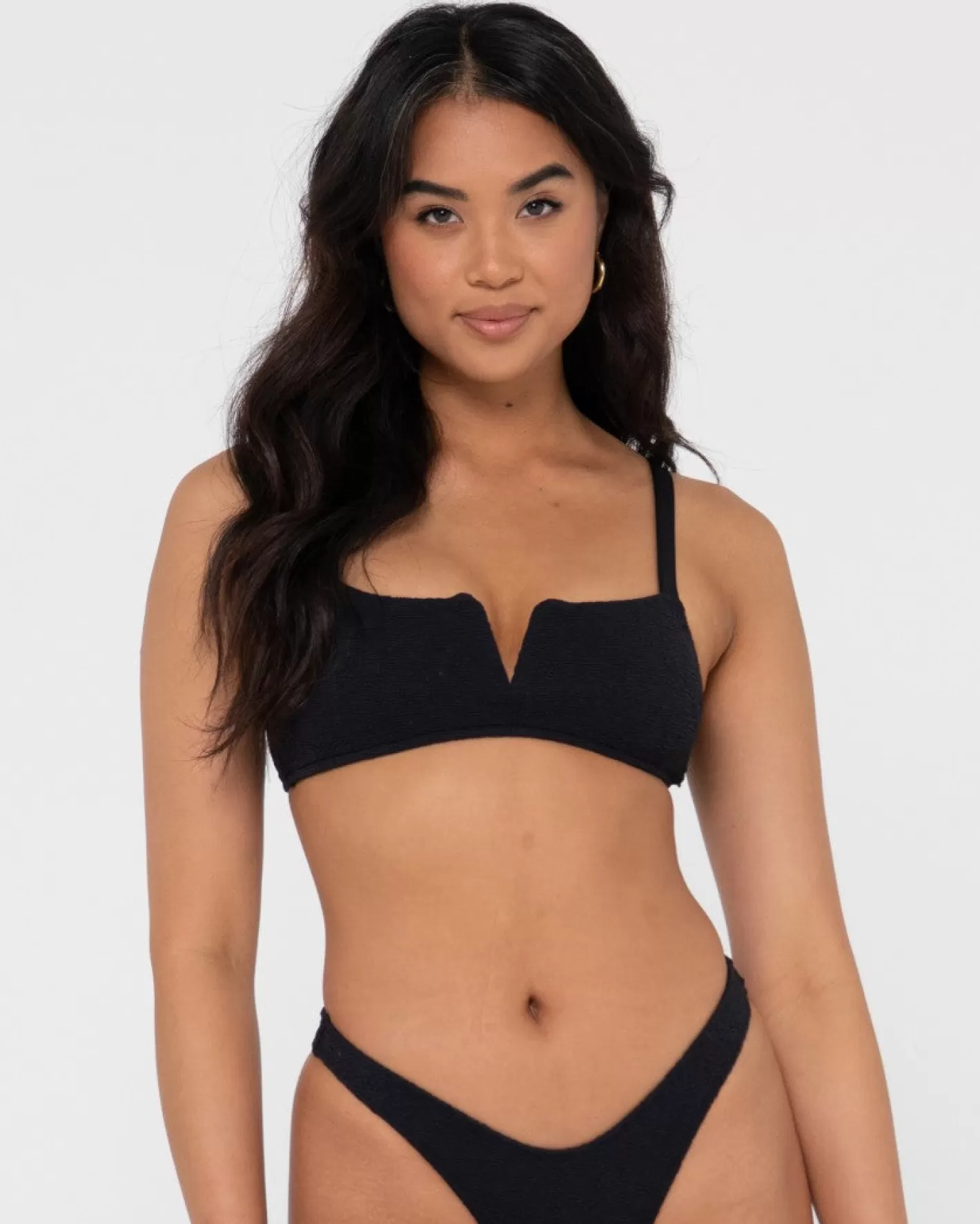 Mujer Rusty Top De Bikini Tipo Bralette Con Textura De Sandalo