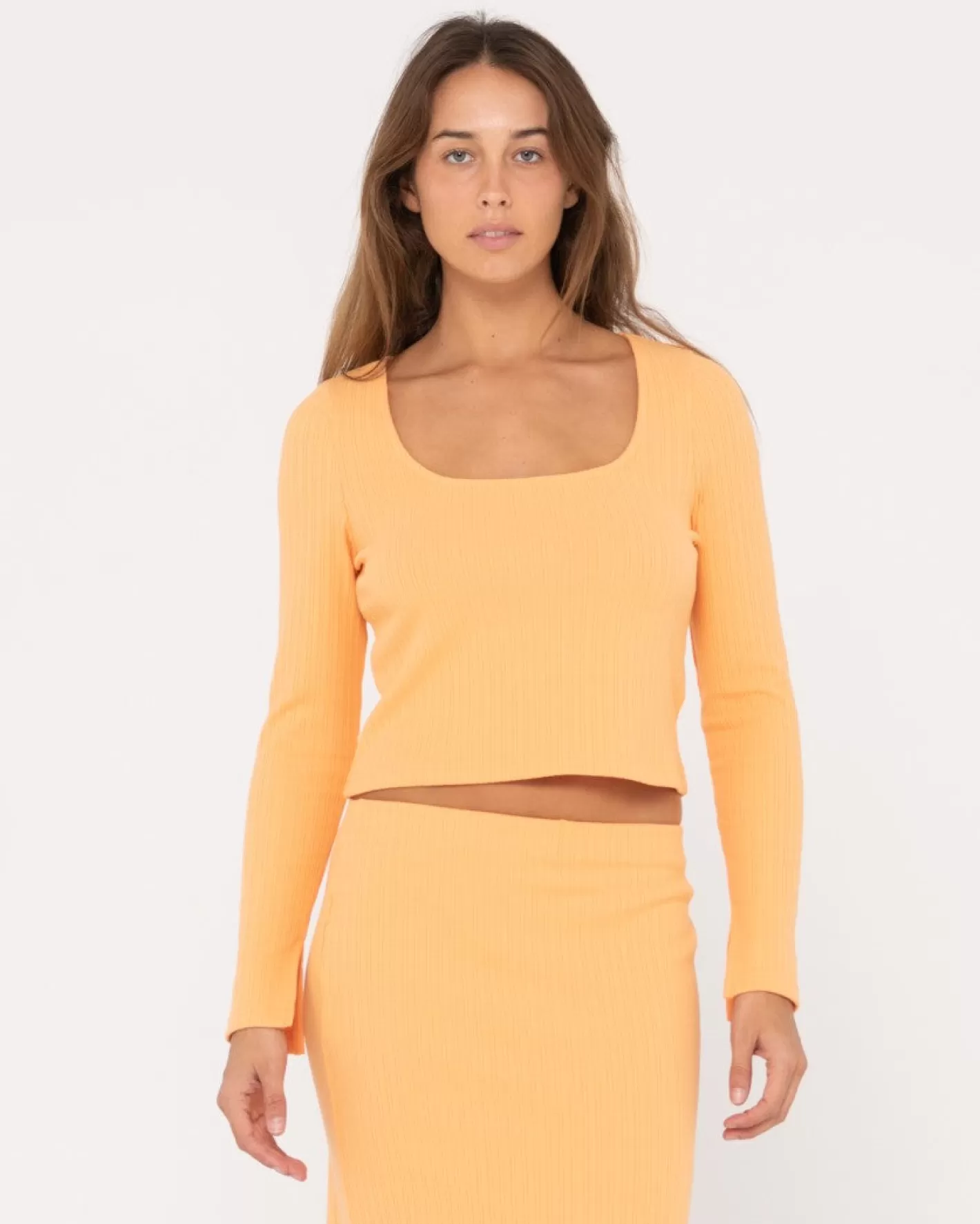 Mujer Rusty Top De Manga Larga De Canale Scarlett