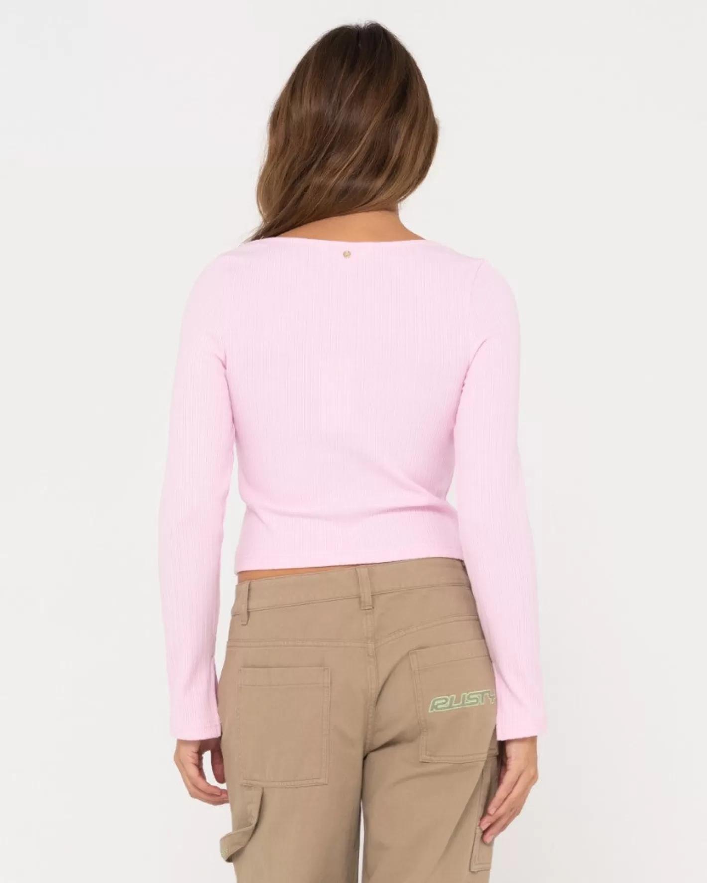 Mujer Rusty Top De Manga Larga De Canale Scarlett