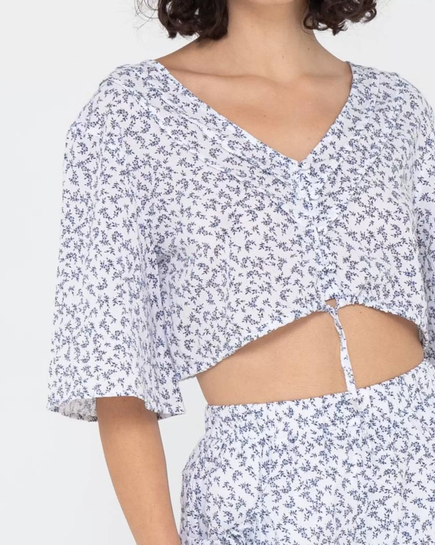 Mujer Rusty Top Manga Corta Samana