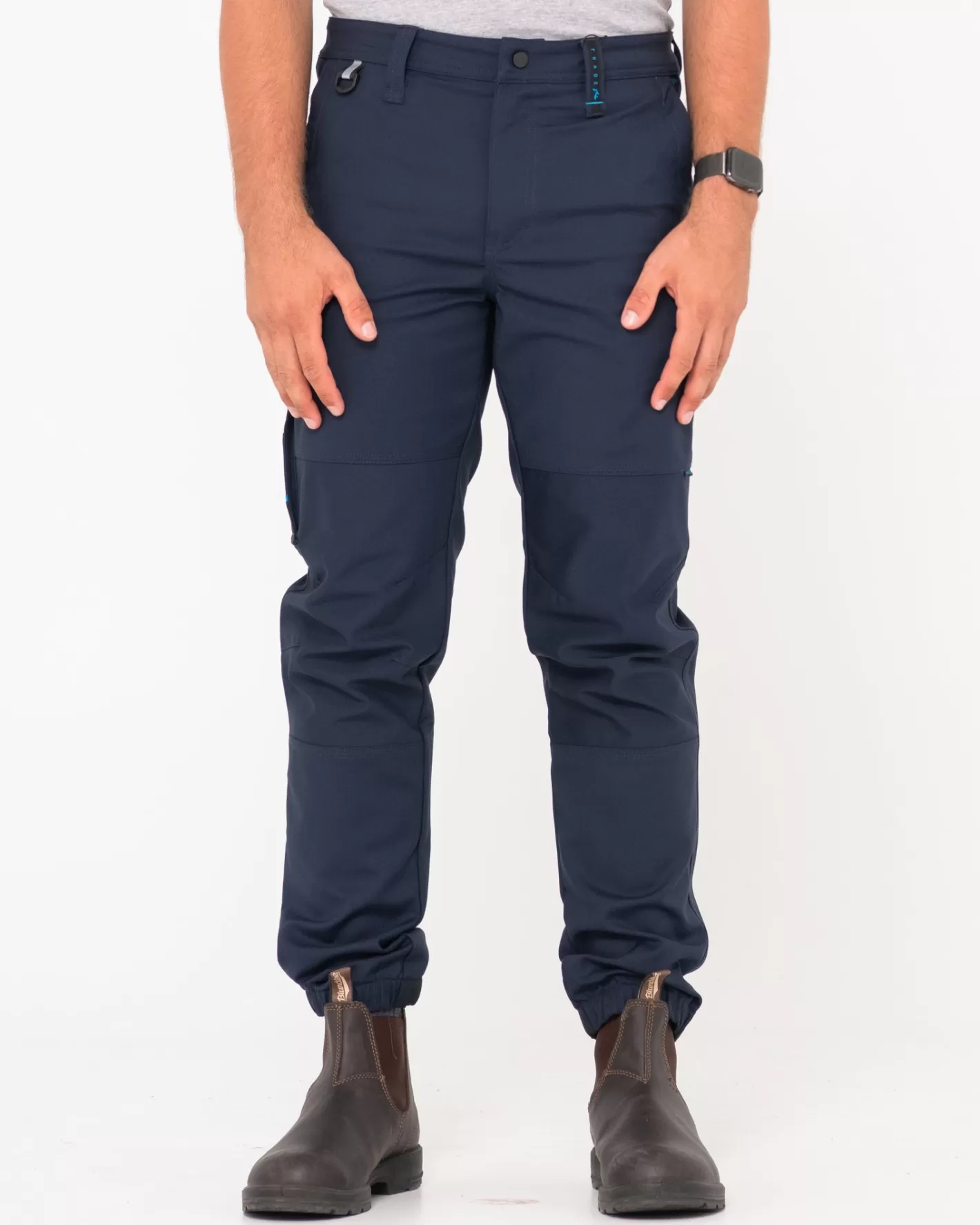 Rusty Tr246 Pantalon De Trabajo Elastico Con 9 Bolsillos Y Punos