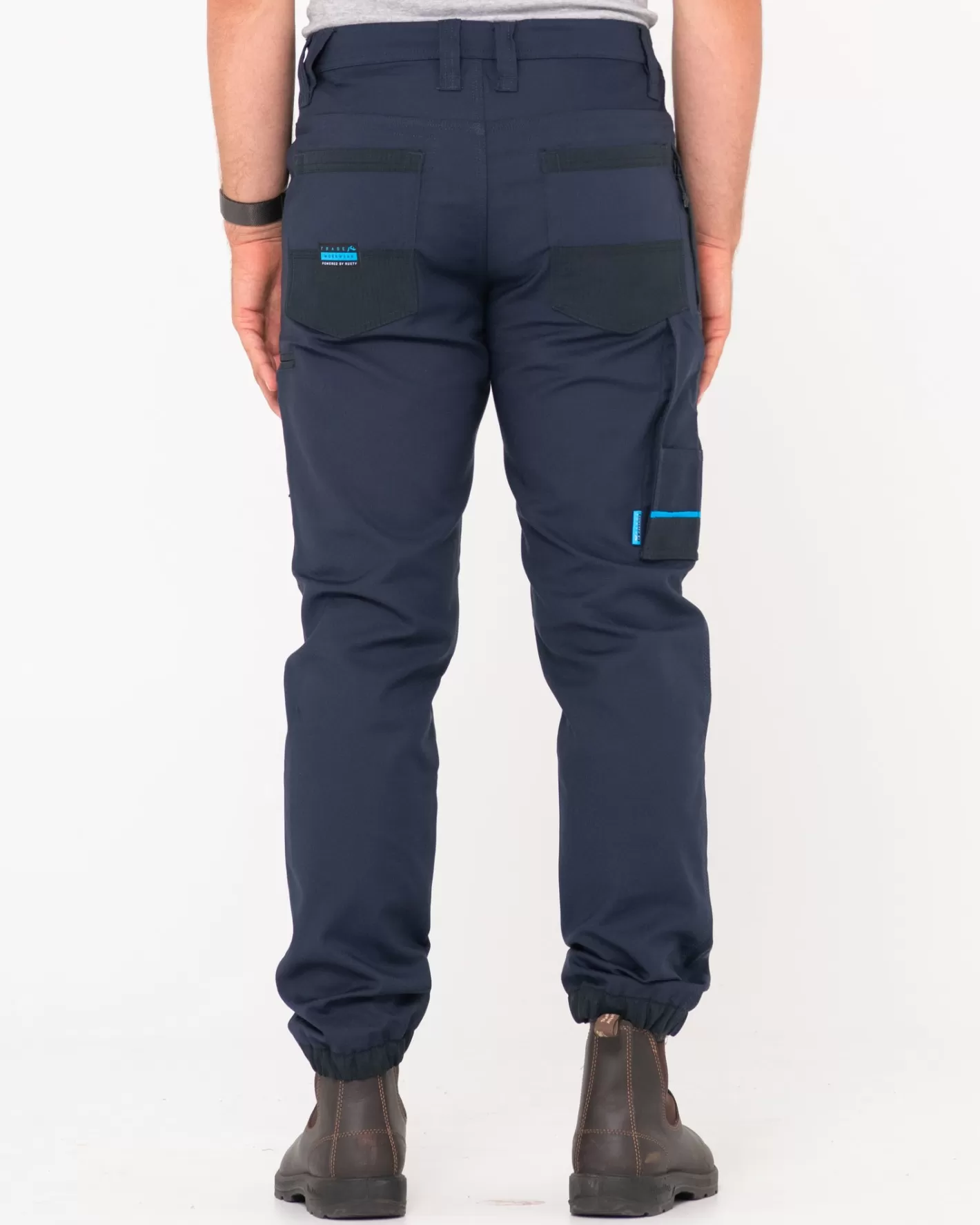 Rusty Tr246 Pantalon De Trabajo Elastico Con 9 Bolsillos Y Punos