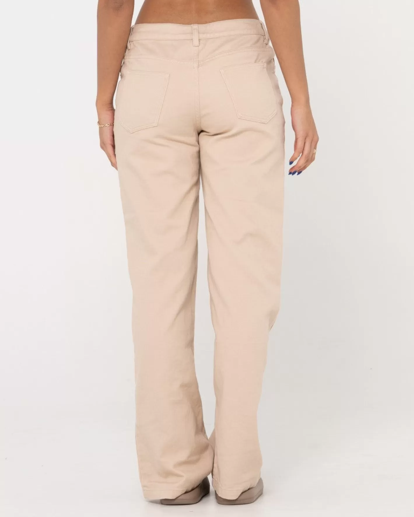 Mujer Rusty Vaqueros Rectos De Talle Bajo Haze