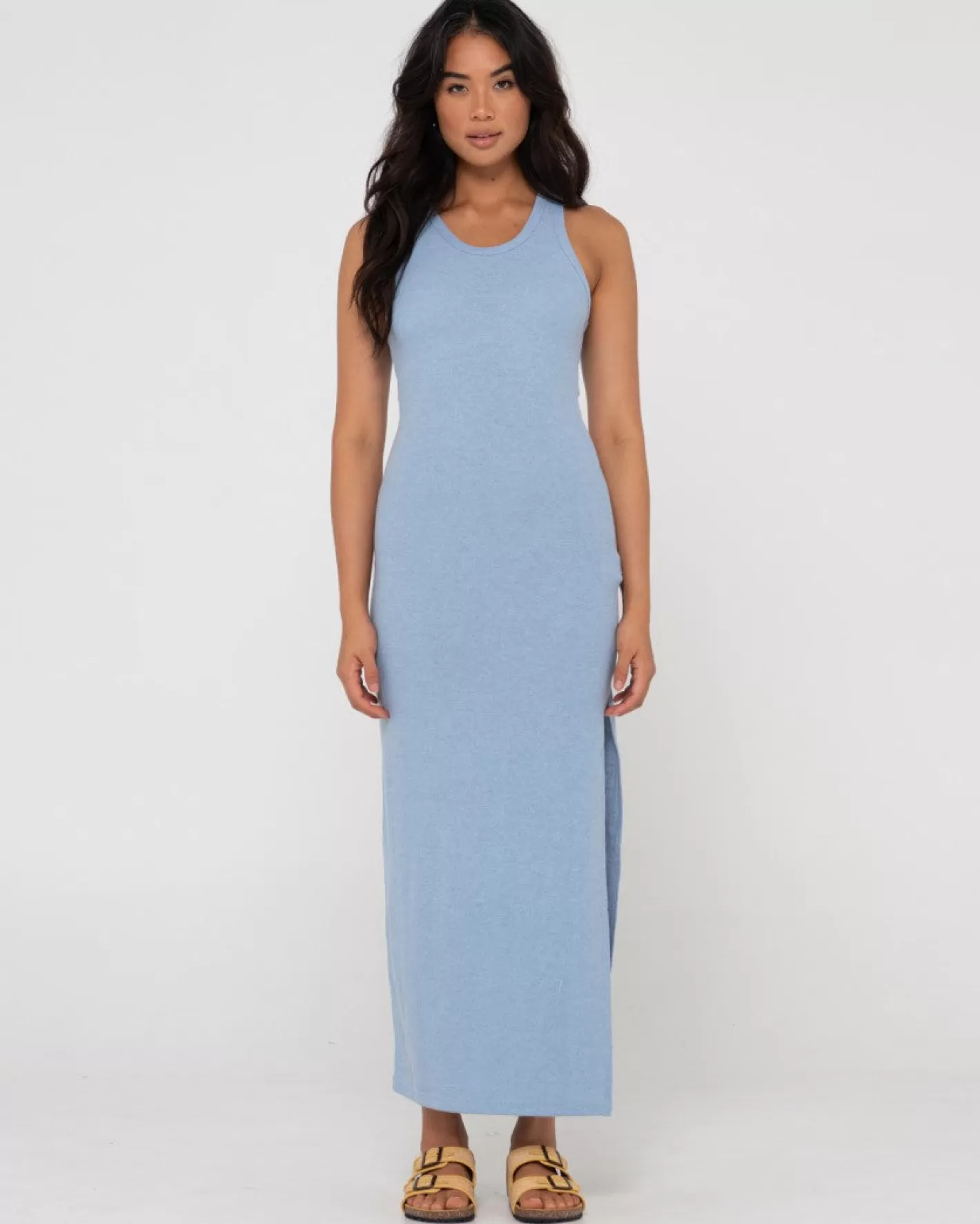 Mujer Rusty Vestido Largo Sin Mangas De Punto Sunbather